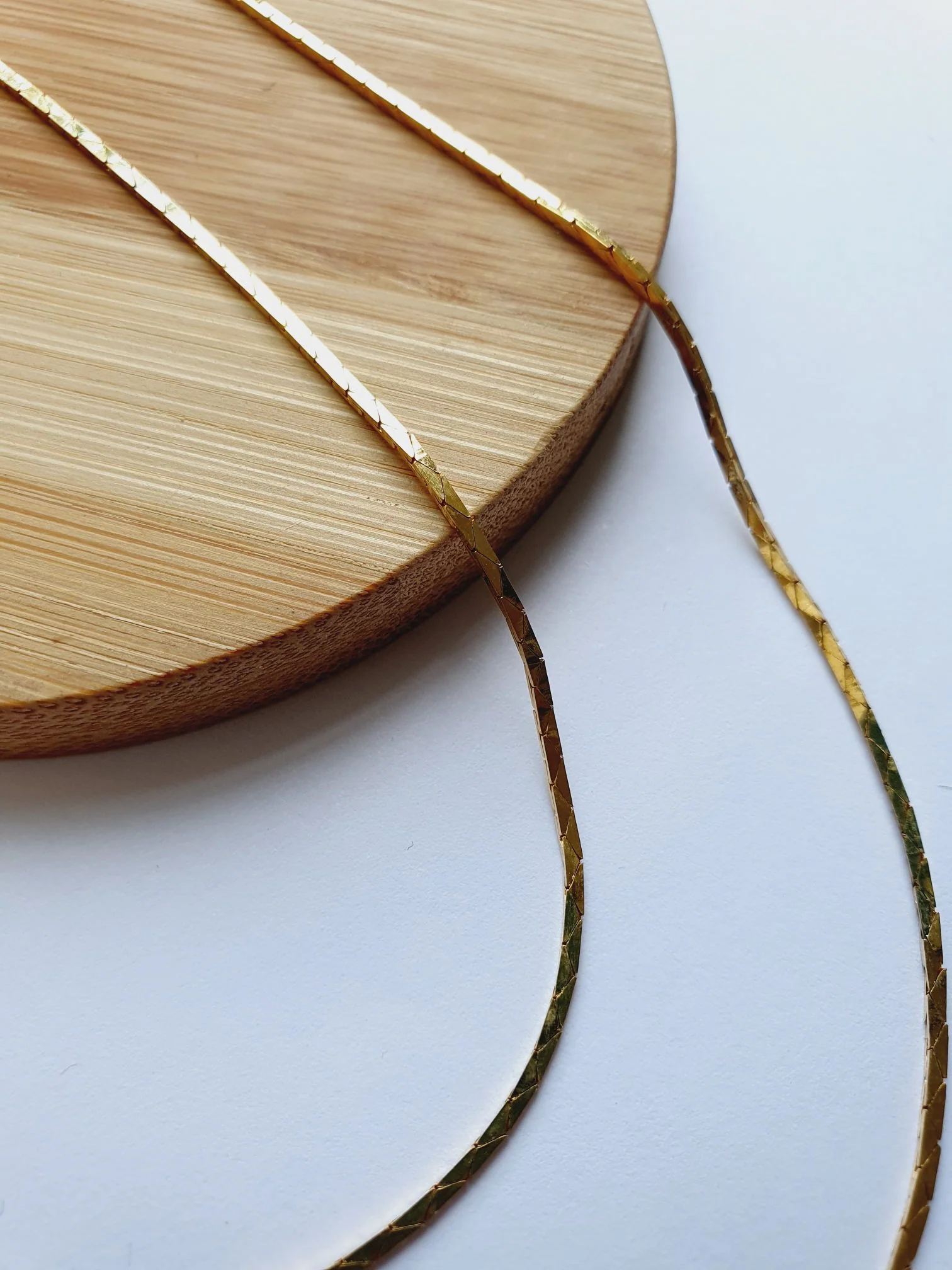 Vintage Gold Plated Dainty Chain Necklace - Image 6