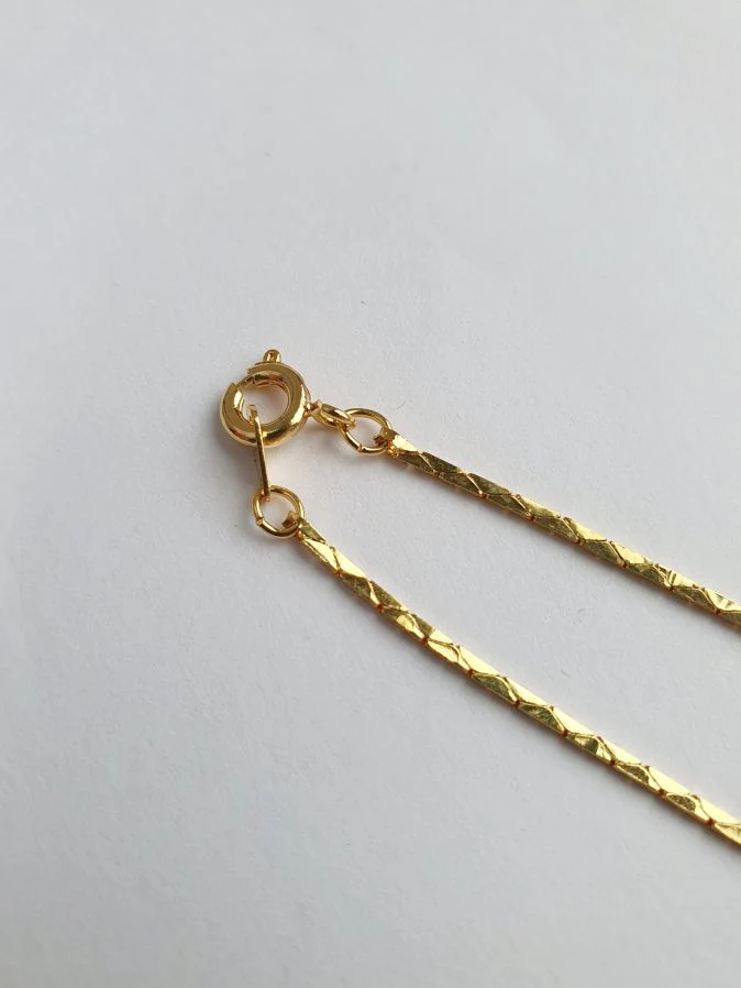 Vintage Gold Plated Dainty Chain Necklace - Image 7