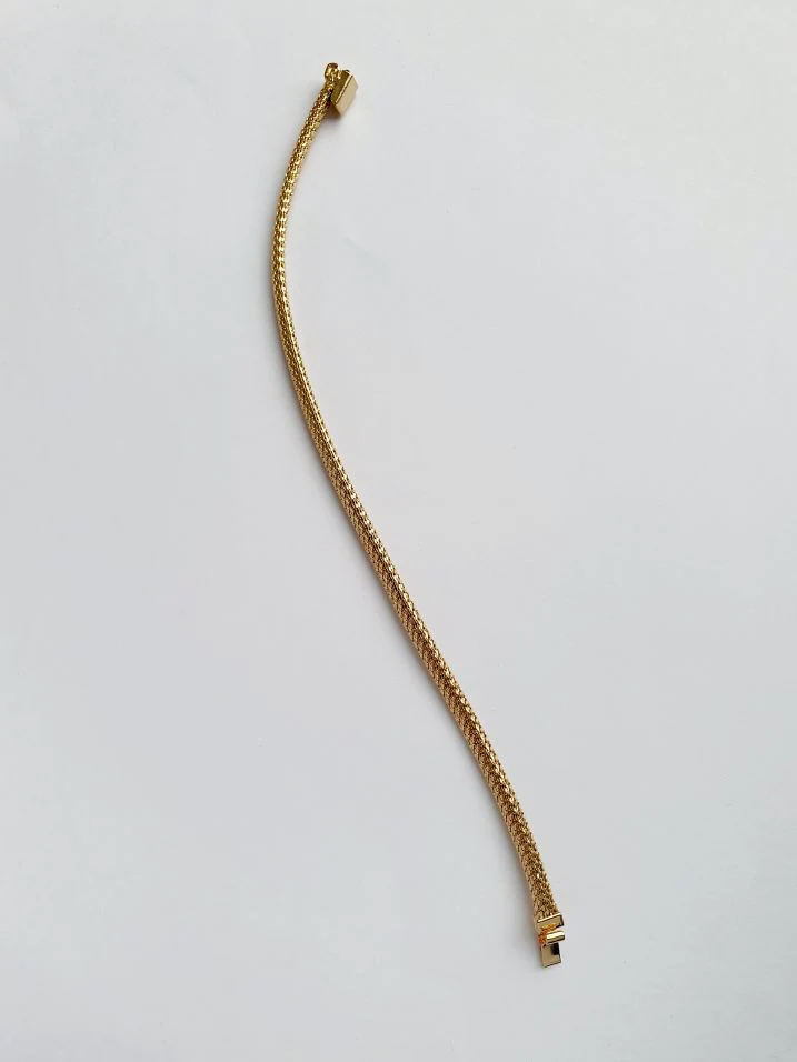 Vintage Gold Plated Mesh Bracelet - Image 5