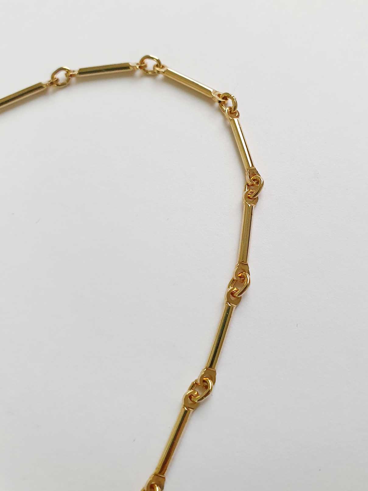 Vintage Gold Plated Minimal Chain Necklace - Image 3