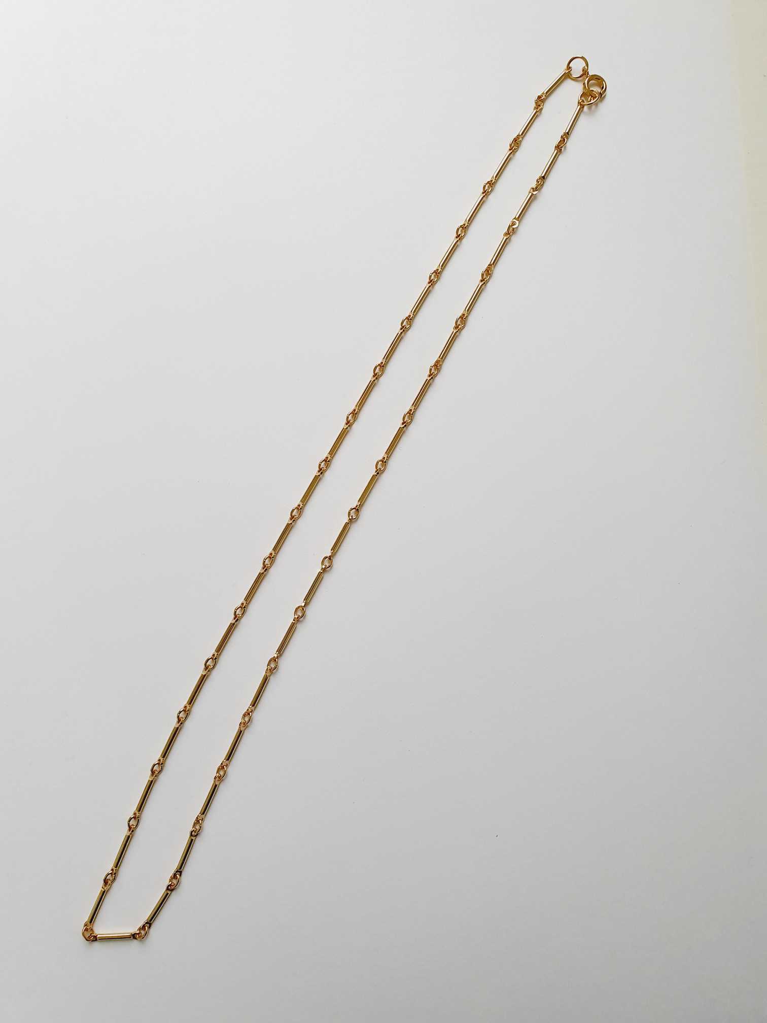 Vintage Gold Plated Minimal Chain Necklace - Image 4