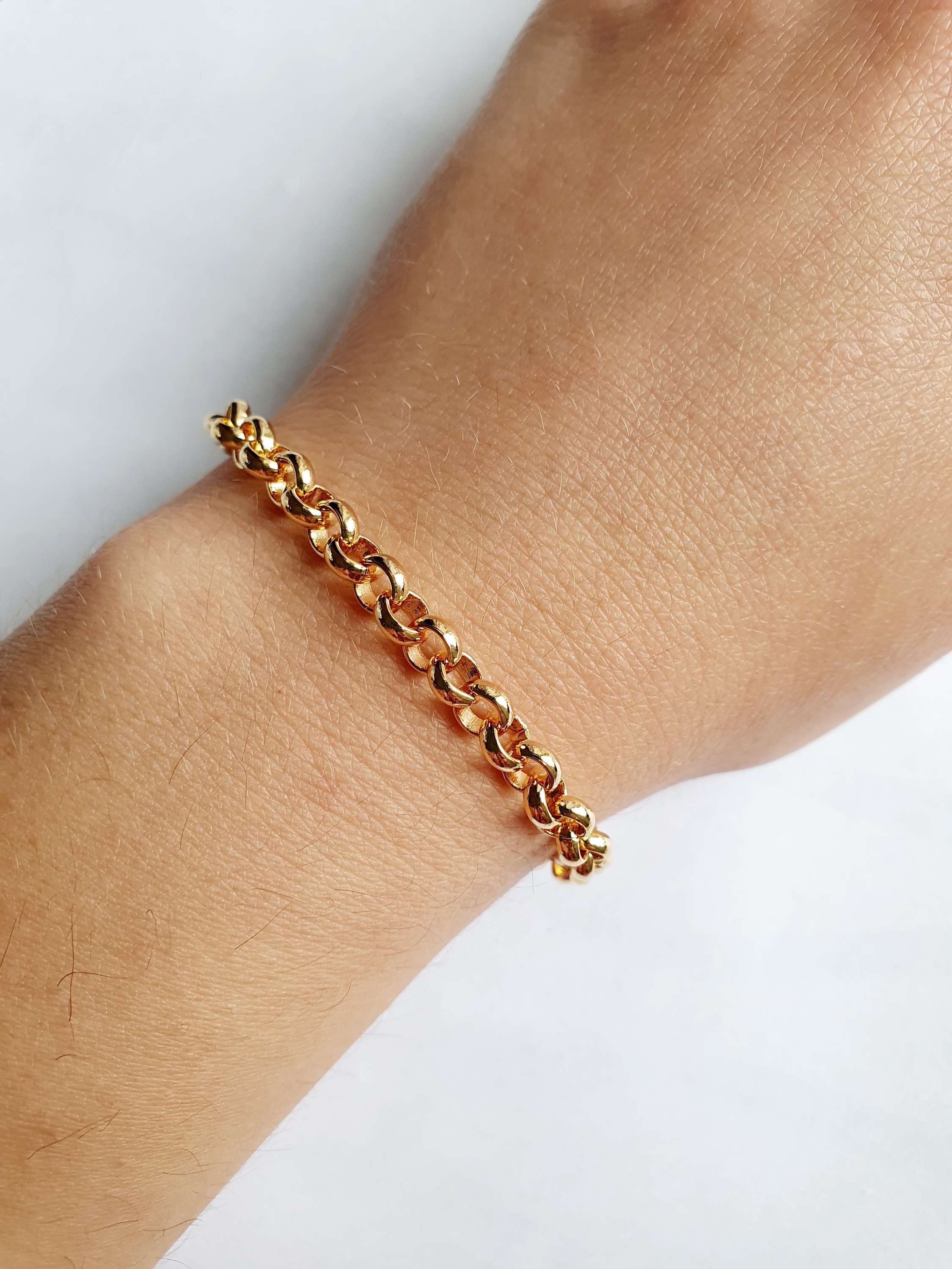 Vintage Gold Plated Rolo Bracelet
