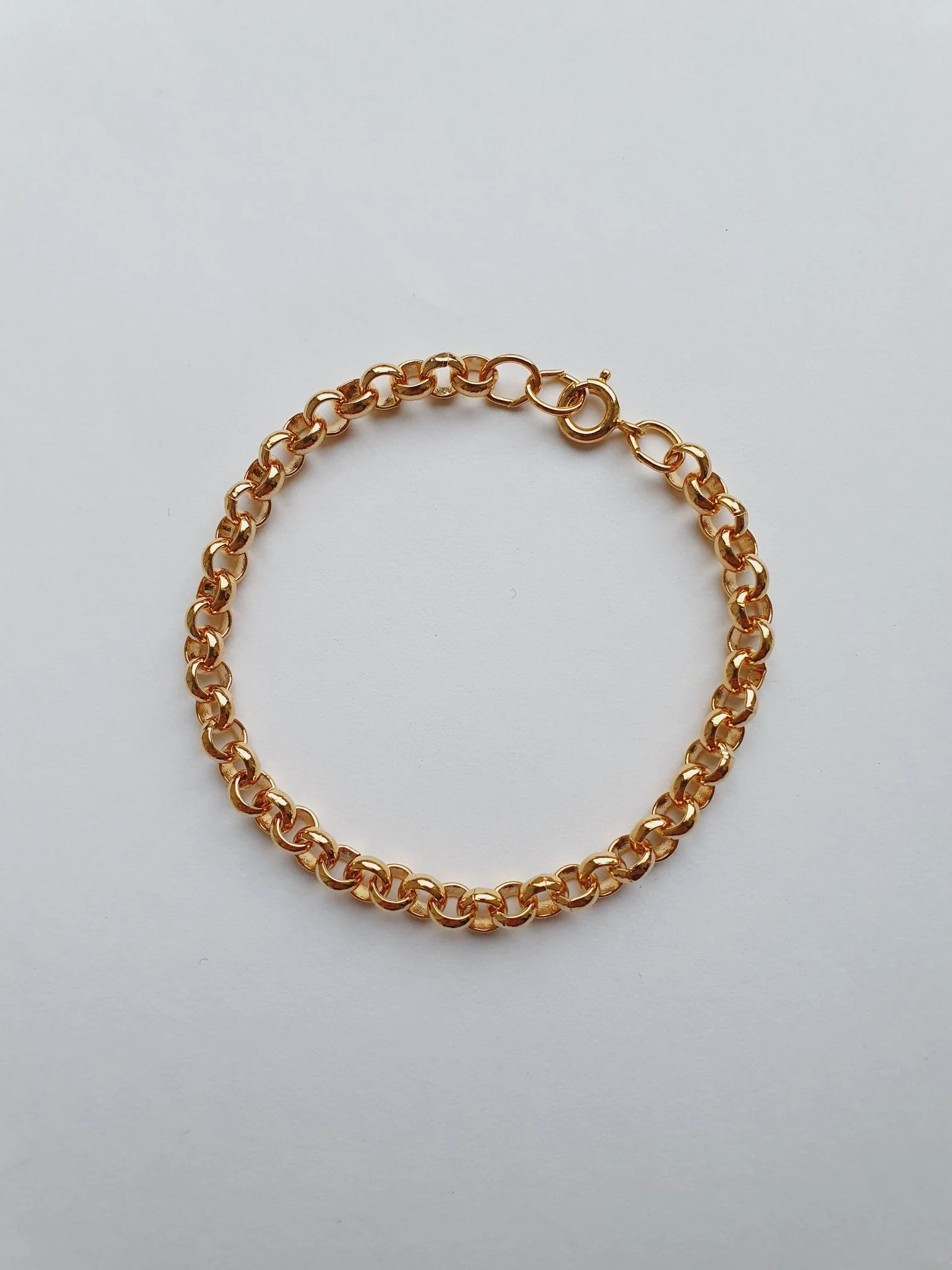 Vintage Gold Plated Rolo Bracelet - Image 2
