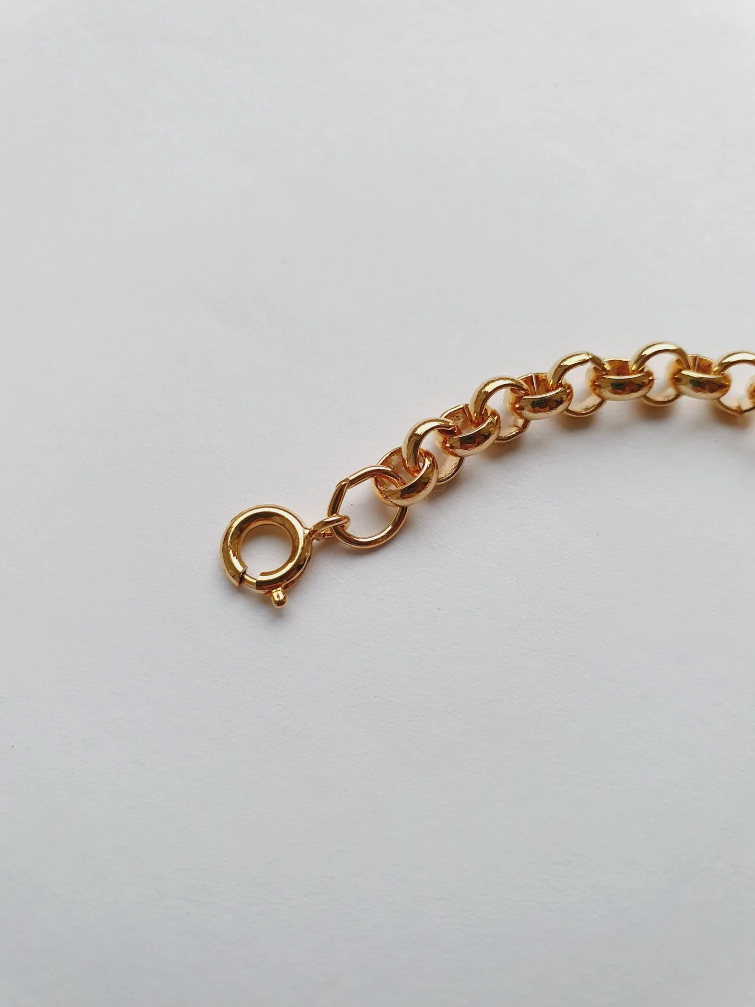 Vintage Gold Plated Rolo Bracelet - Image 3