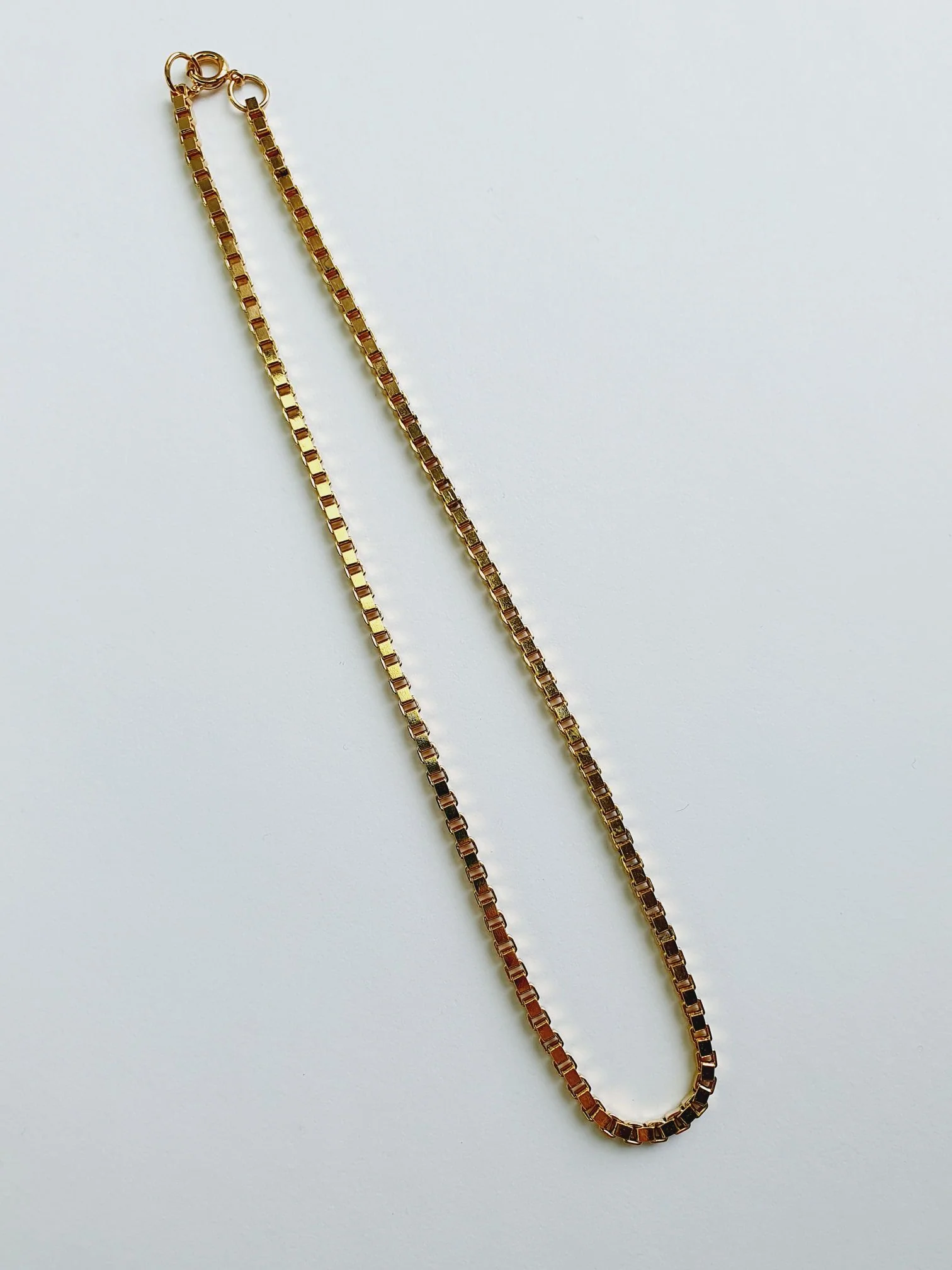 Vintage Gold Plated Rolo Chain Necklace - Image 4