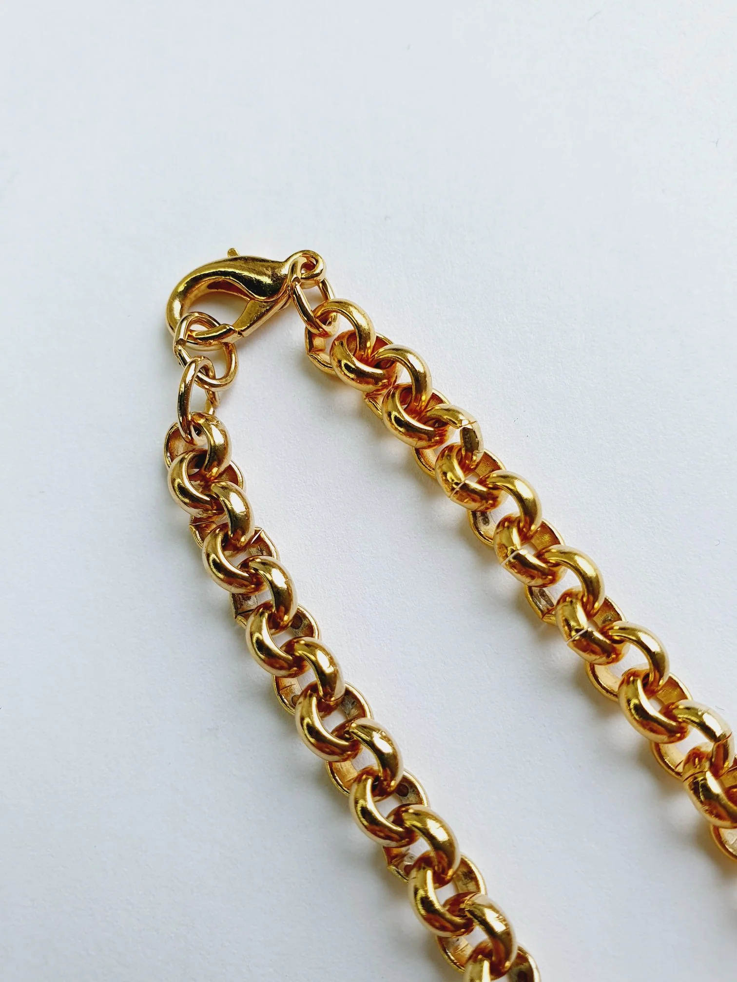 Vintage Gold Plated Rolo Chain Necklace - Image 5