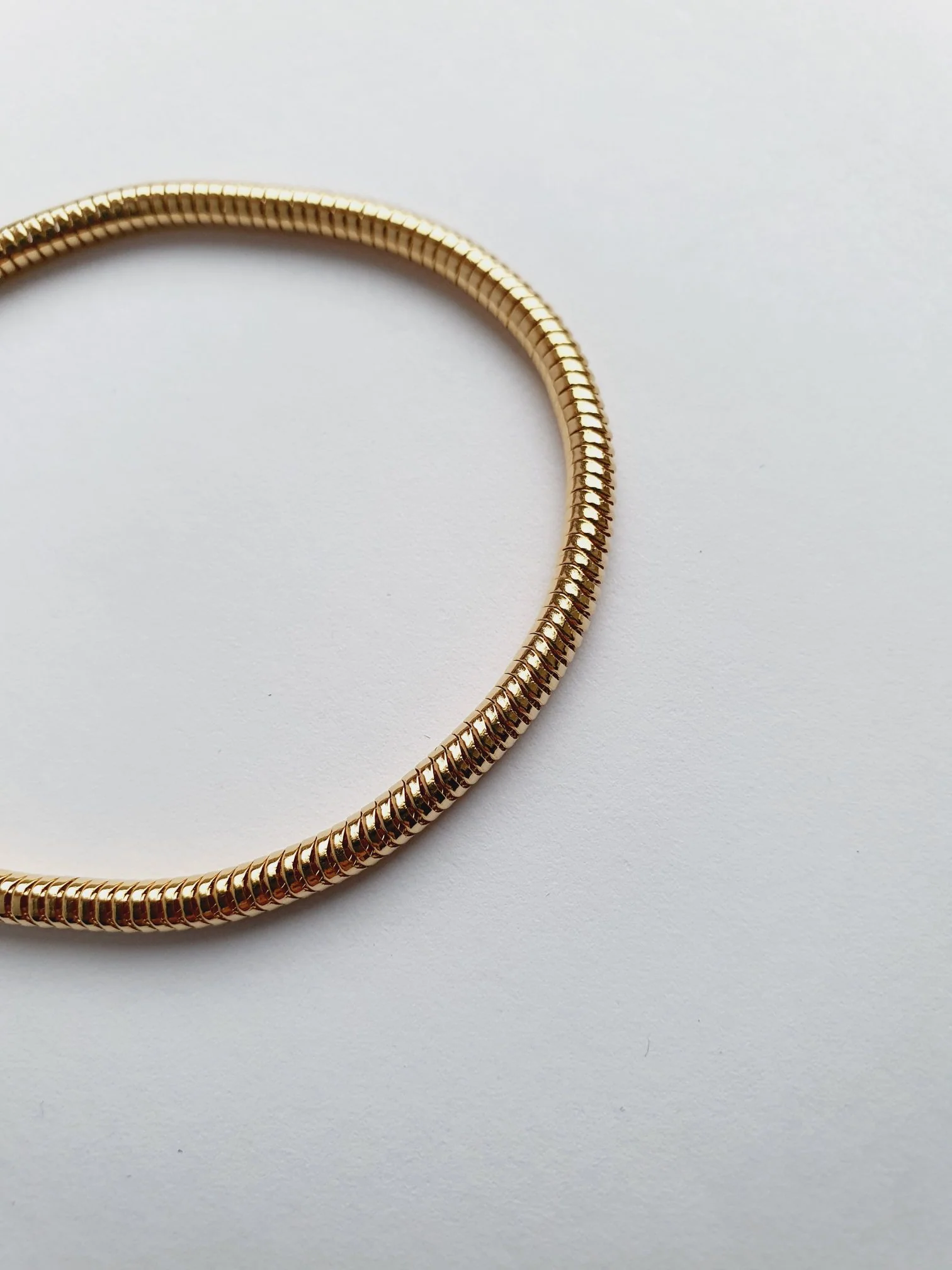 Vintage Gold Plated Round Chain Bracelet - Image 4