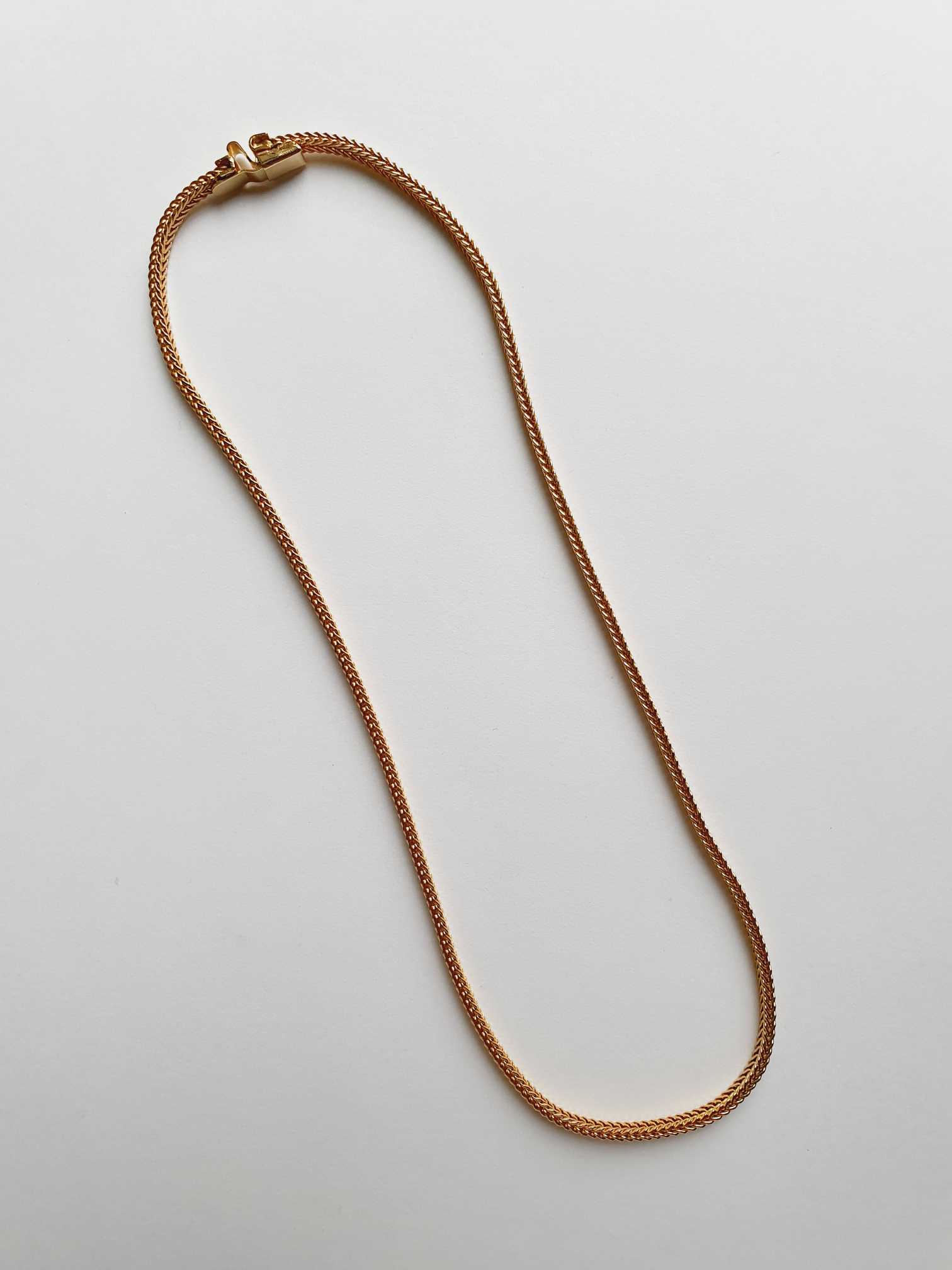 Vintage Gold Plated Snake Chain Necklace - Image 6