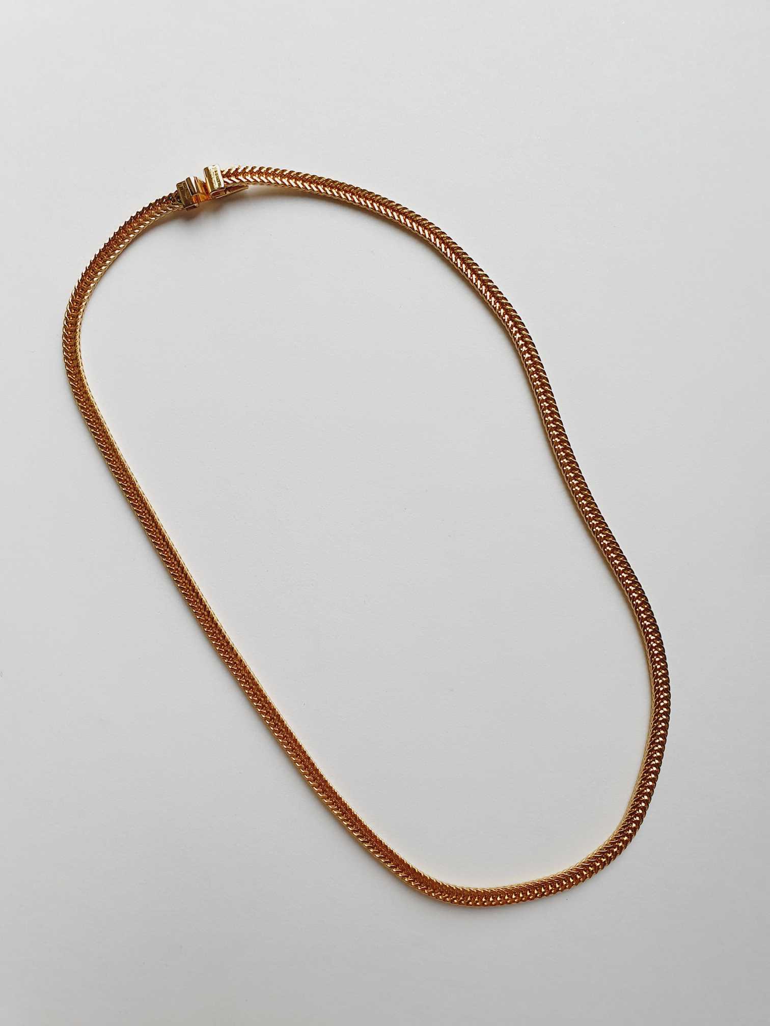 Vintage Gold Plated Snake Chain Necklace - Image 8