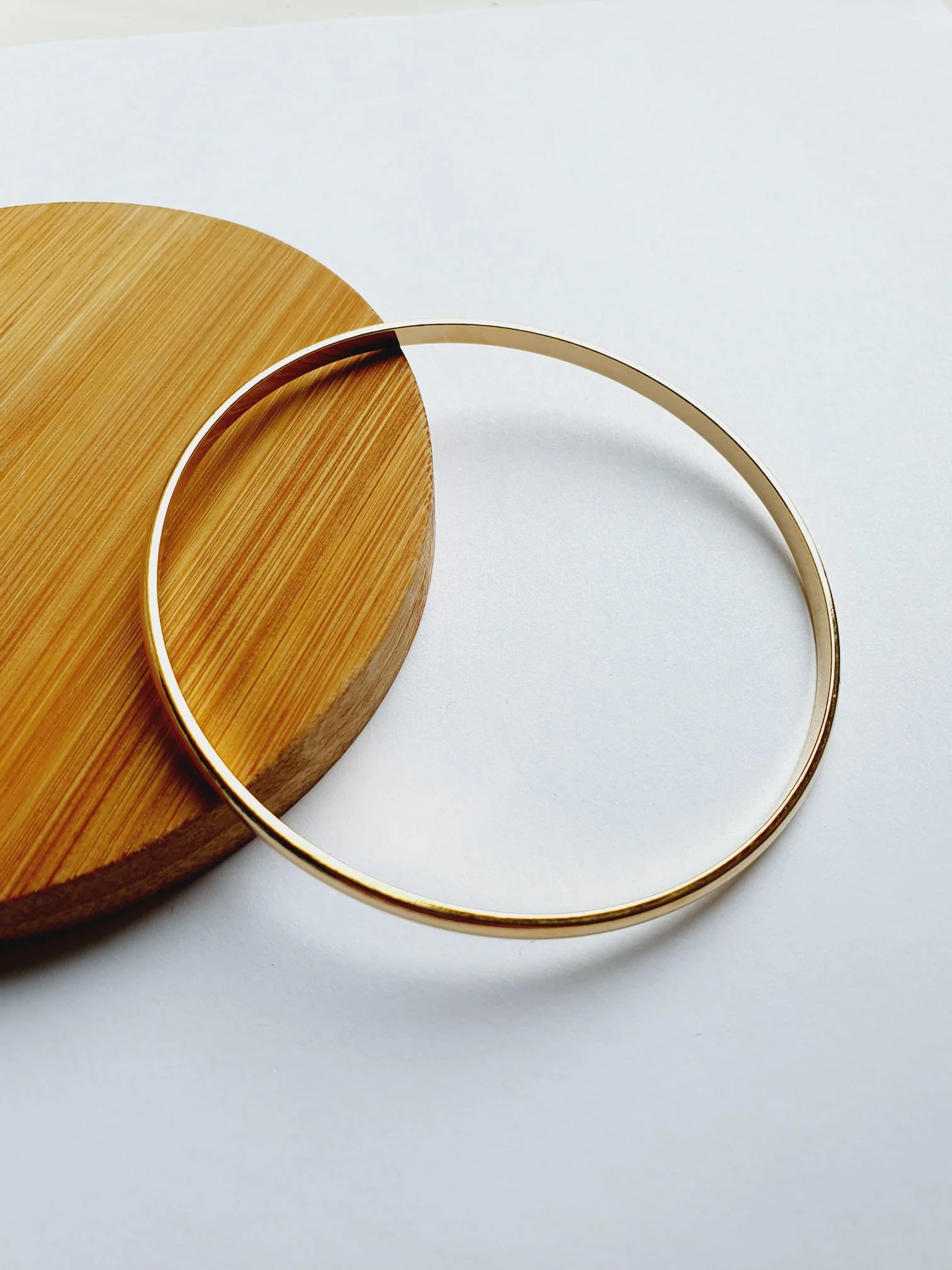Vintage Gold Plated Triple Bangle Bracelet Set - Image 5