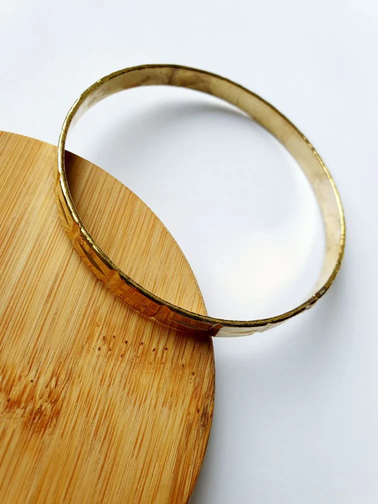 Vintage Gold Toned Bangle Bracelet - Image 3