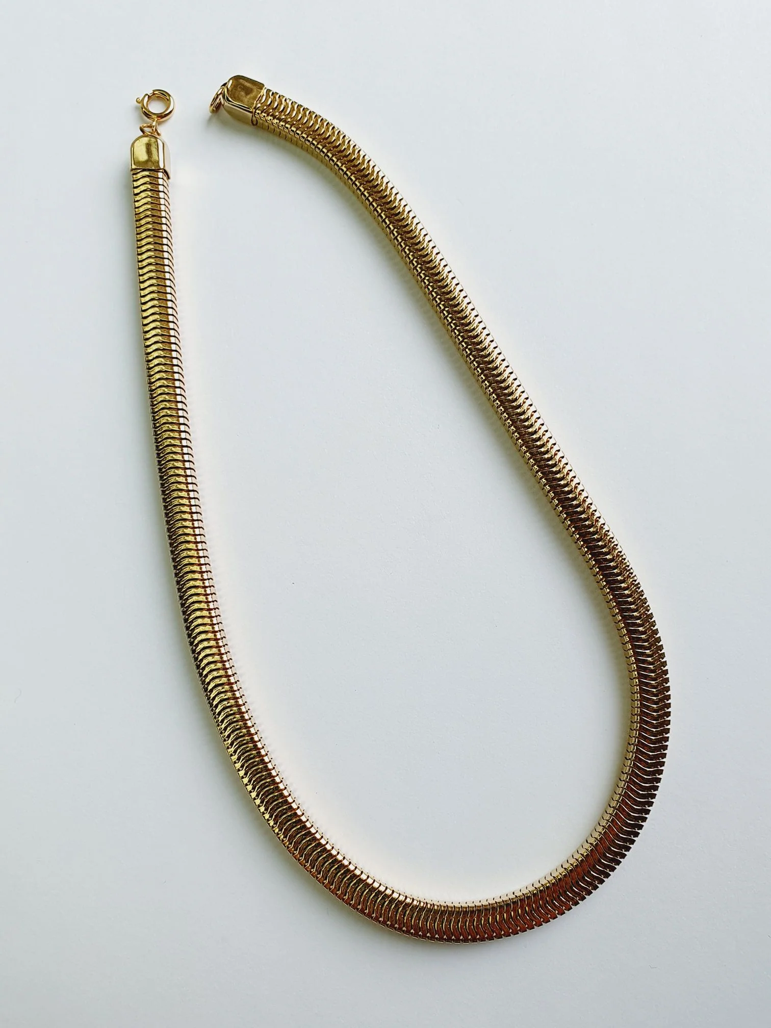 Vintage Gold Toned Cubic Chain Necklace - Image 3