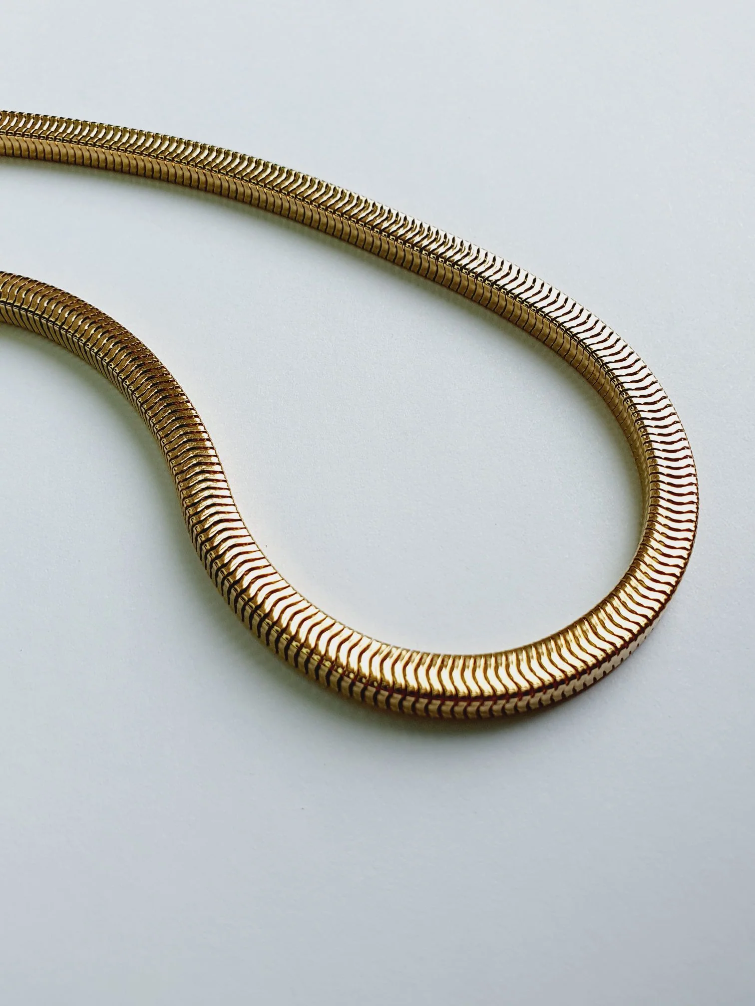 Vintage Gold Toned Cubic Chain Necklace - Image 4