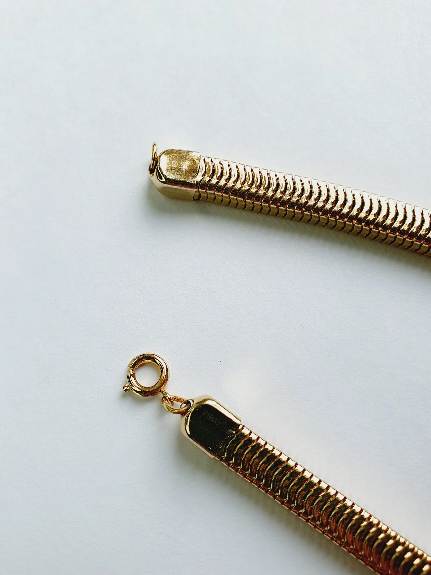 Vintage Gold Toned Cubic Chain Necklace - Image 6