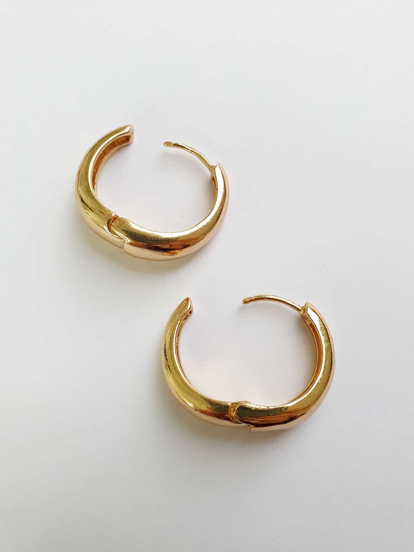 Vintage Gold Toned Hoops - Image 5