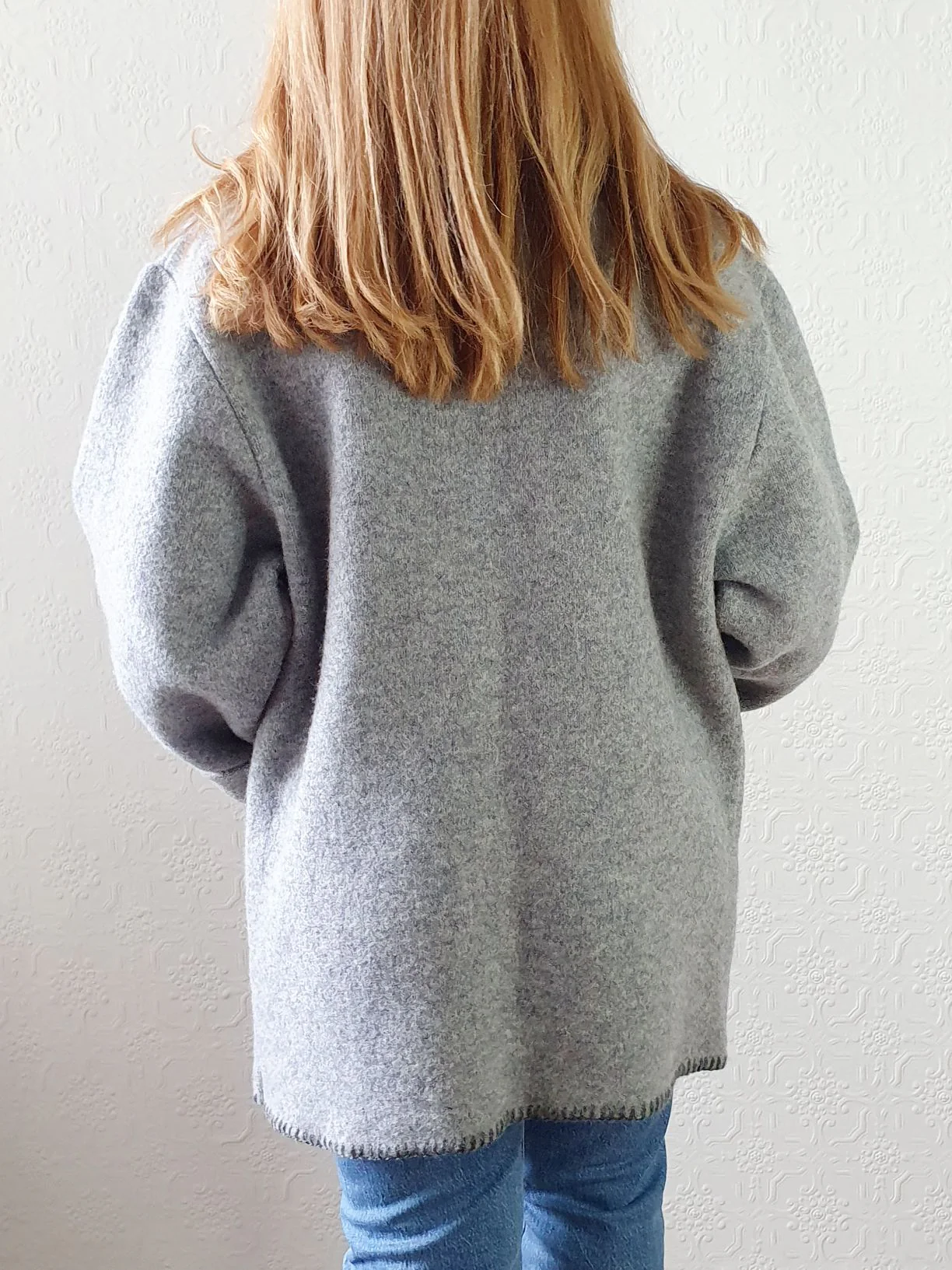 Vintage Grey Wool Jacket - M - Image 7