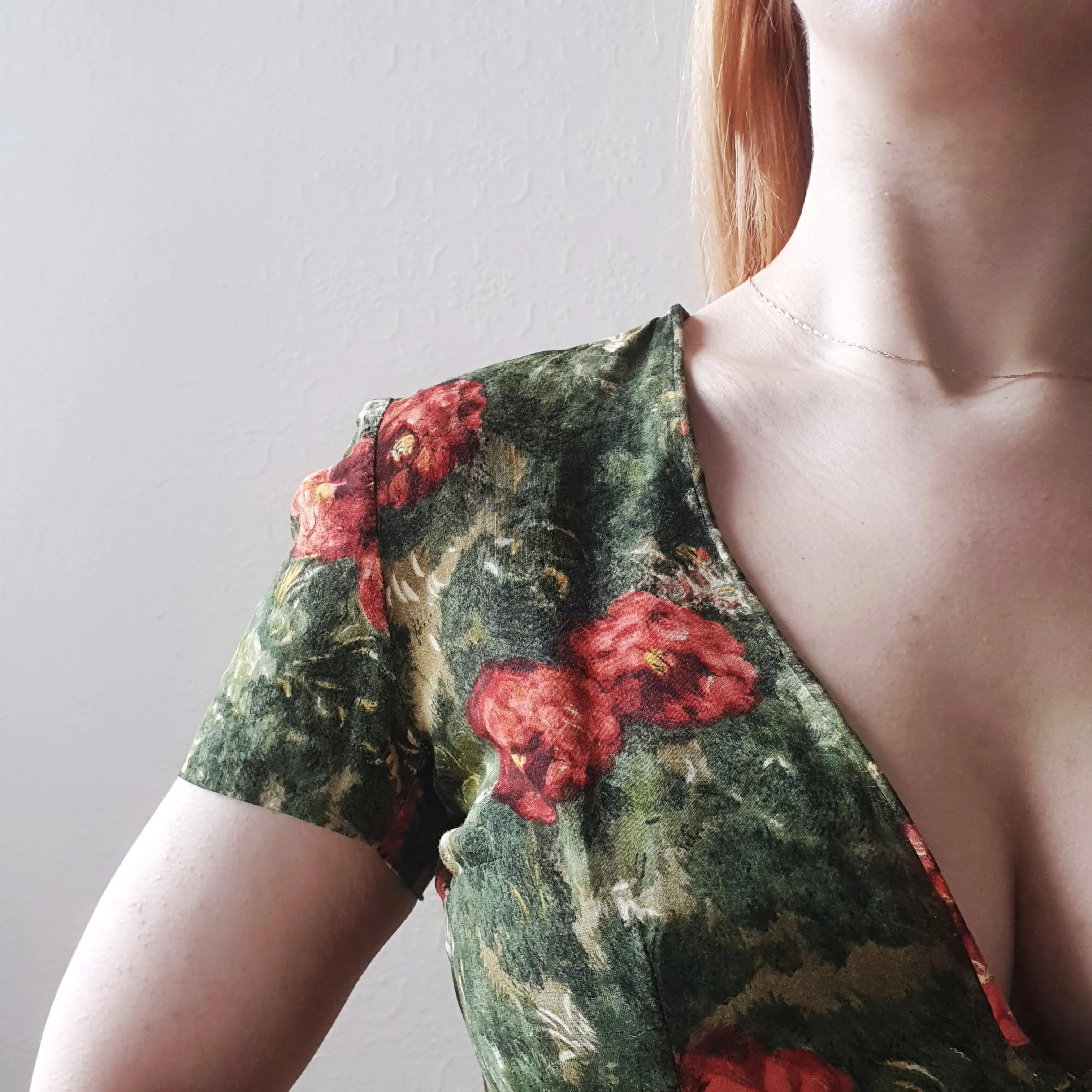 Vintage Handmade Floral Dress - S/M - Image 4