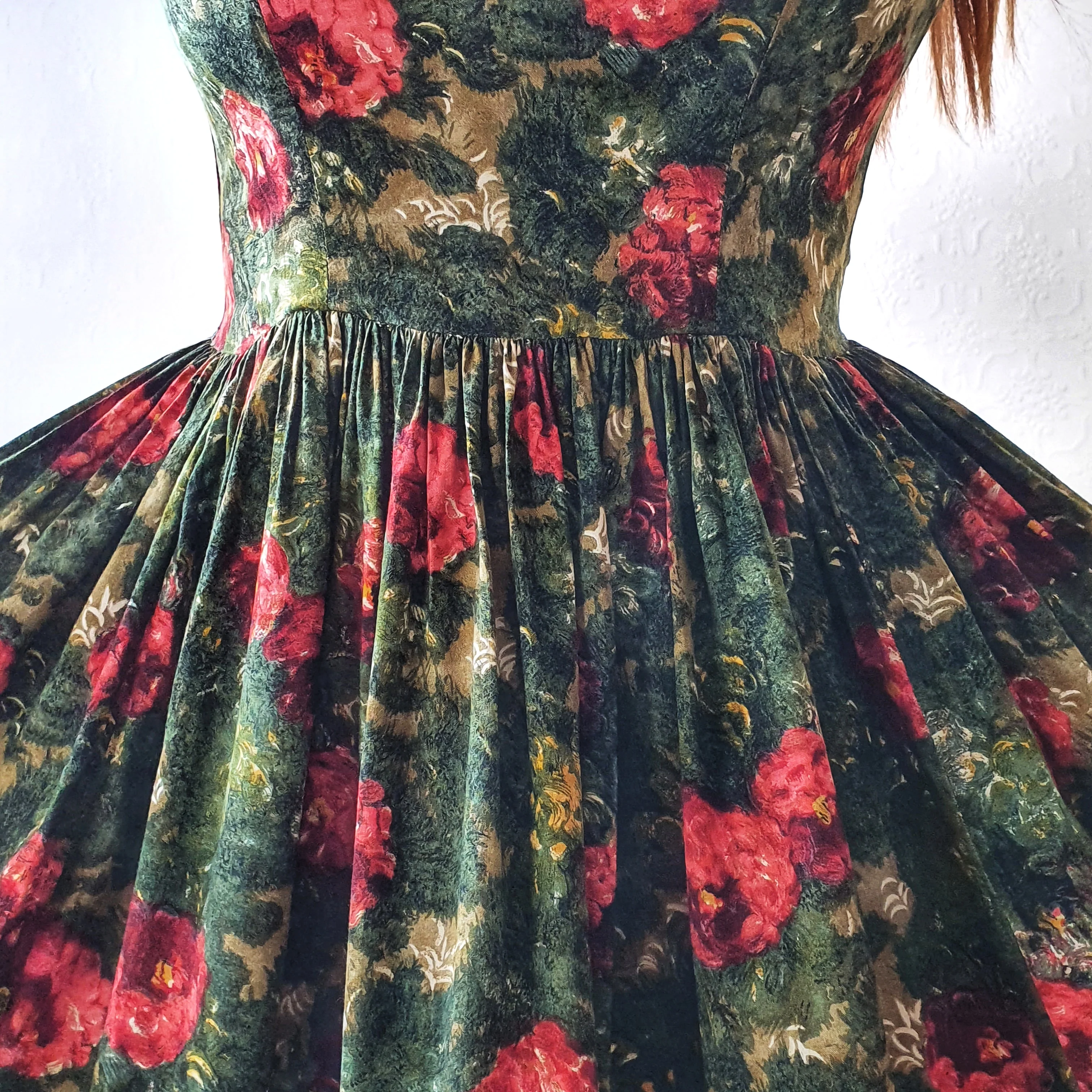 Vintage Handmade Floral Dress - S/M - Image 5