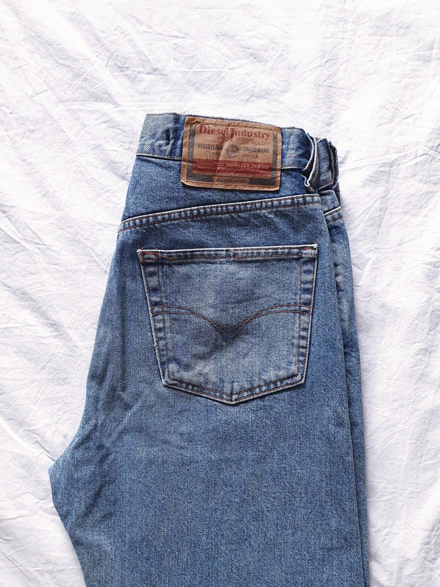Vintage High Waisted Diesel Jeans - 30W 34L - Image 2