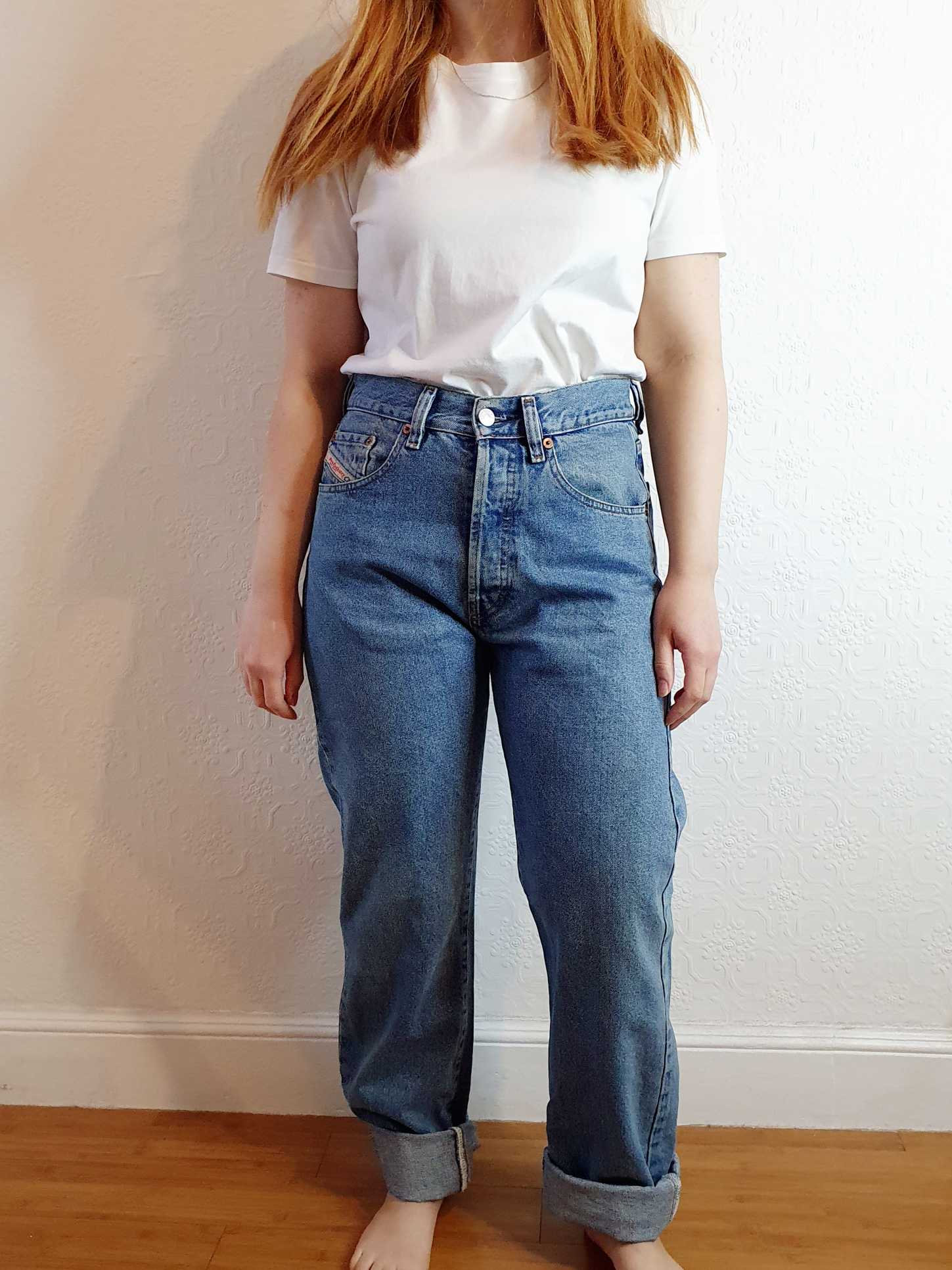 Vintage High Waisted Diesel Jeans - 30W 34L - Image 3
