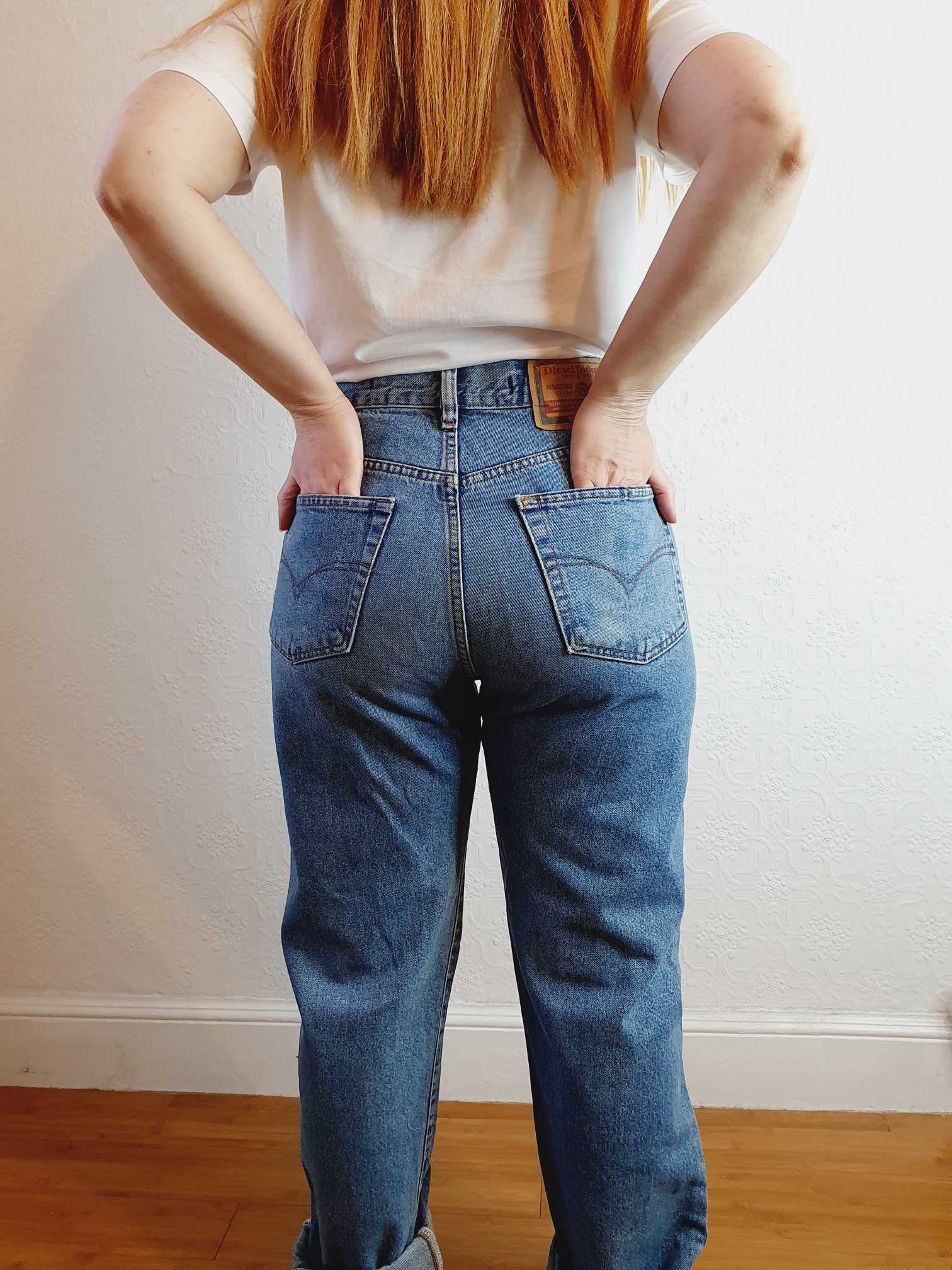 Vintage High Waisted Diesel Jeans - 30W 34L - Image 5