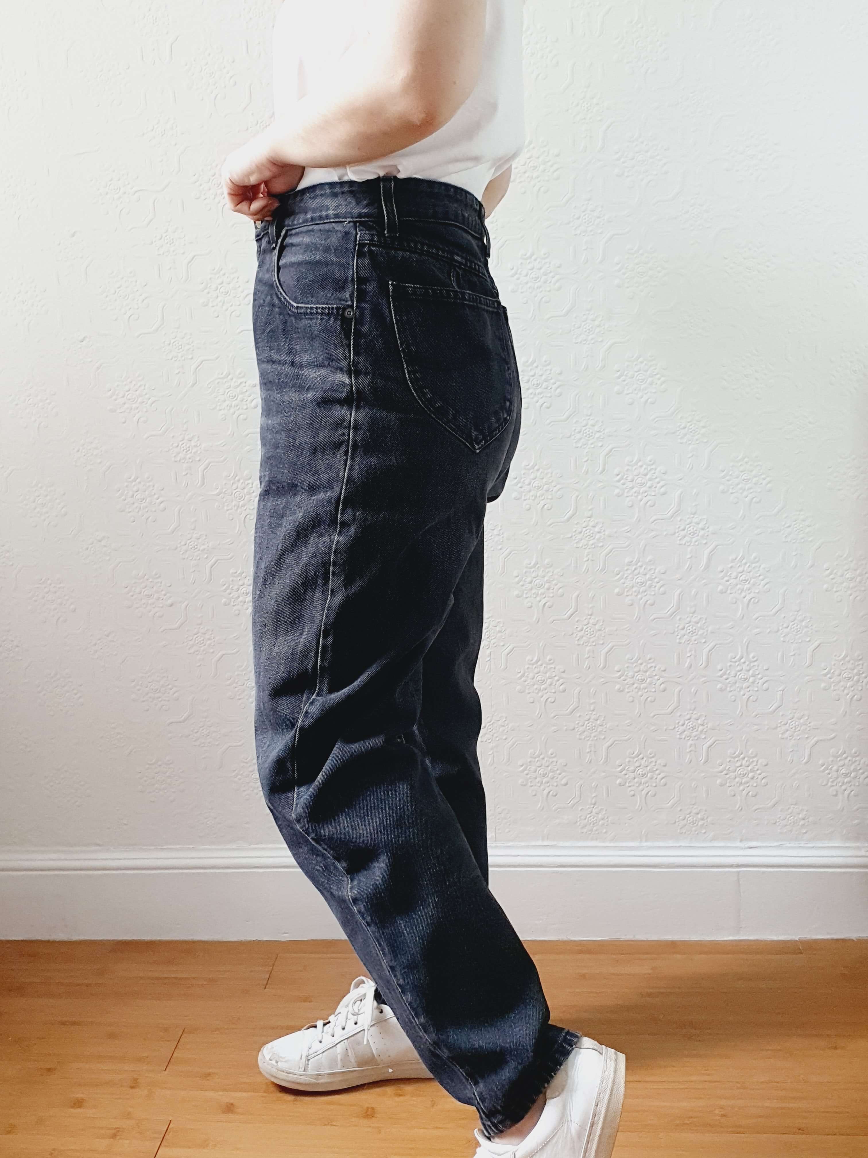 Vintage High Waisted Faded Wash Black Lee Jeans - 30W 28L - Image 7