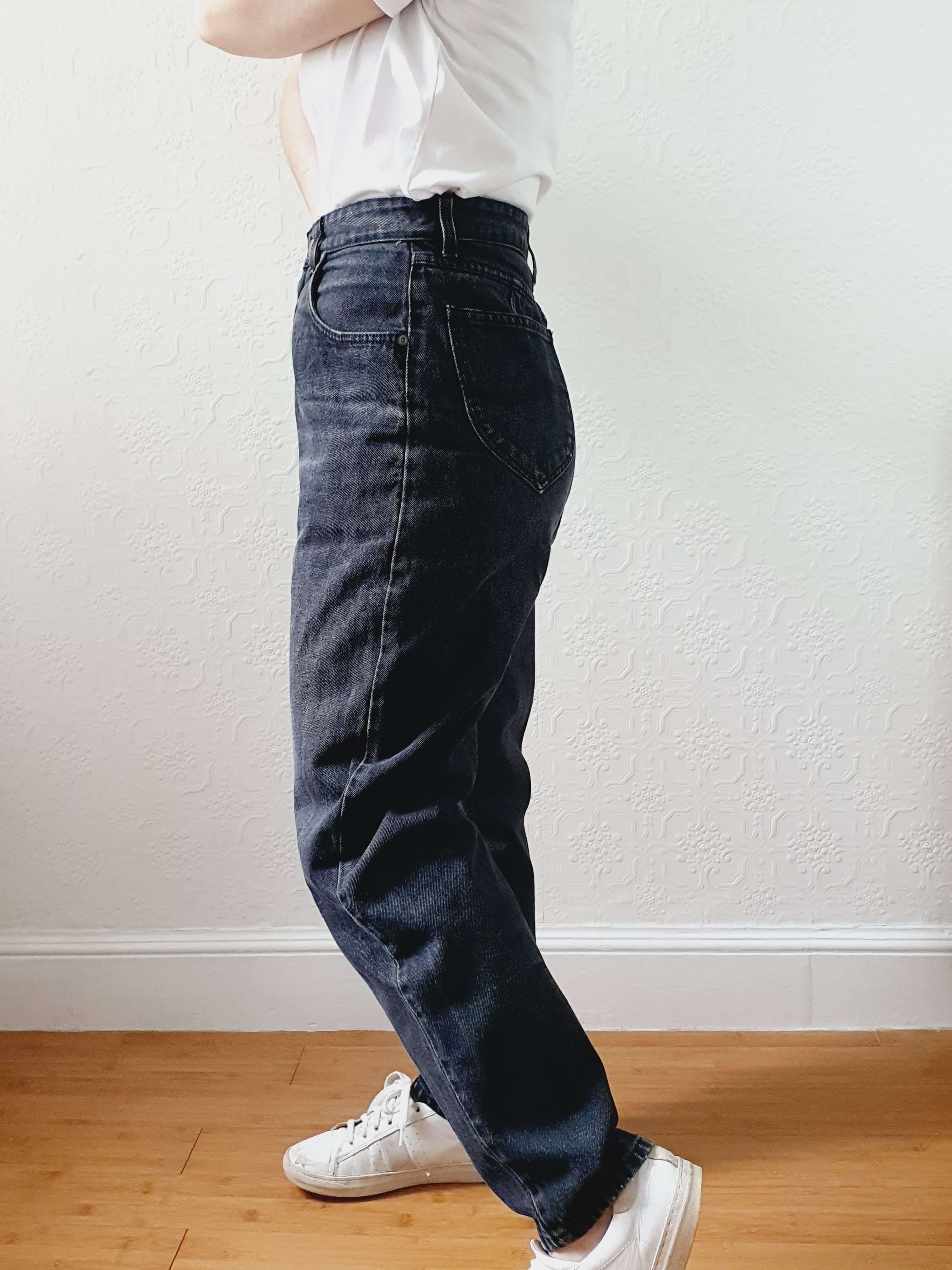 Vintage High Waisted Faded Wash Black Lee Jeans - 30W 28L - Image 8