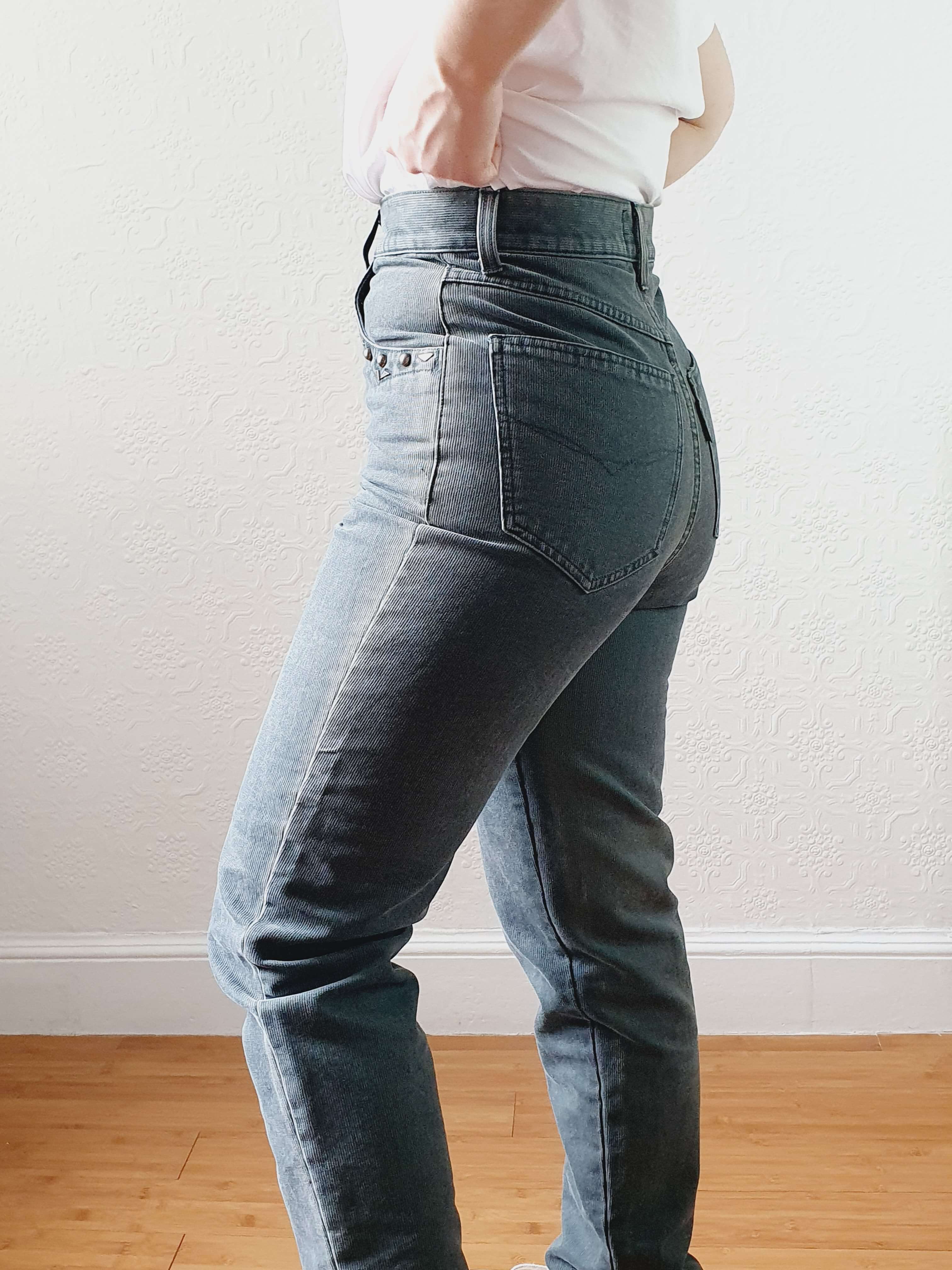 Vintage High Waisted Moss Green Jeans - 26W 29L - Image 9