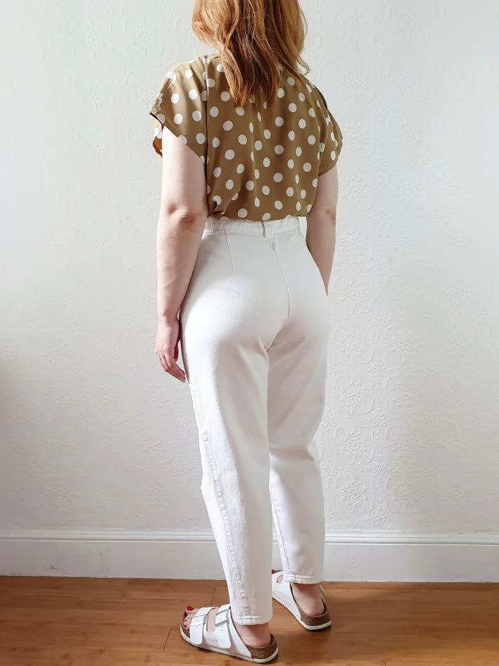 Vintage High Waisted White Jeans - 27W 24.5L - Image 10