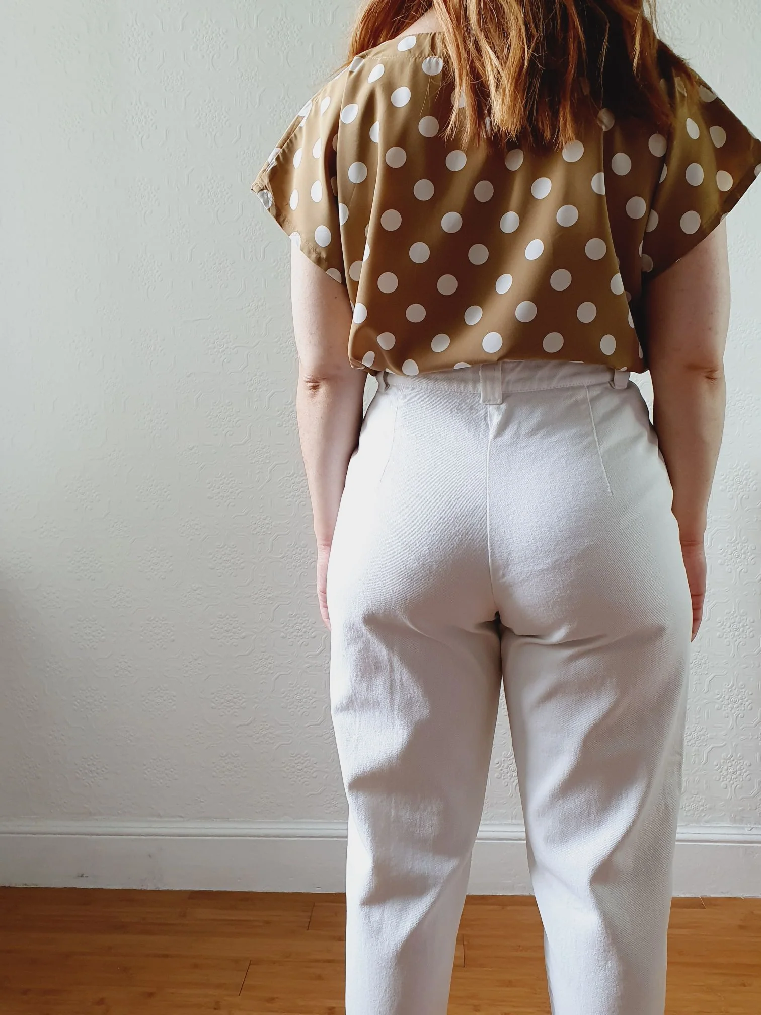 Vintage High Waisted White Jeans - 27W 24.5L - Image 4