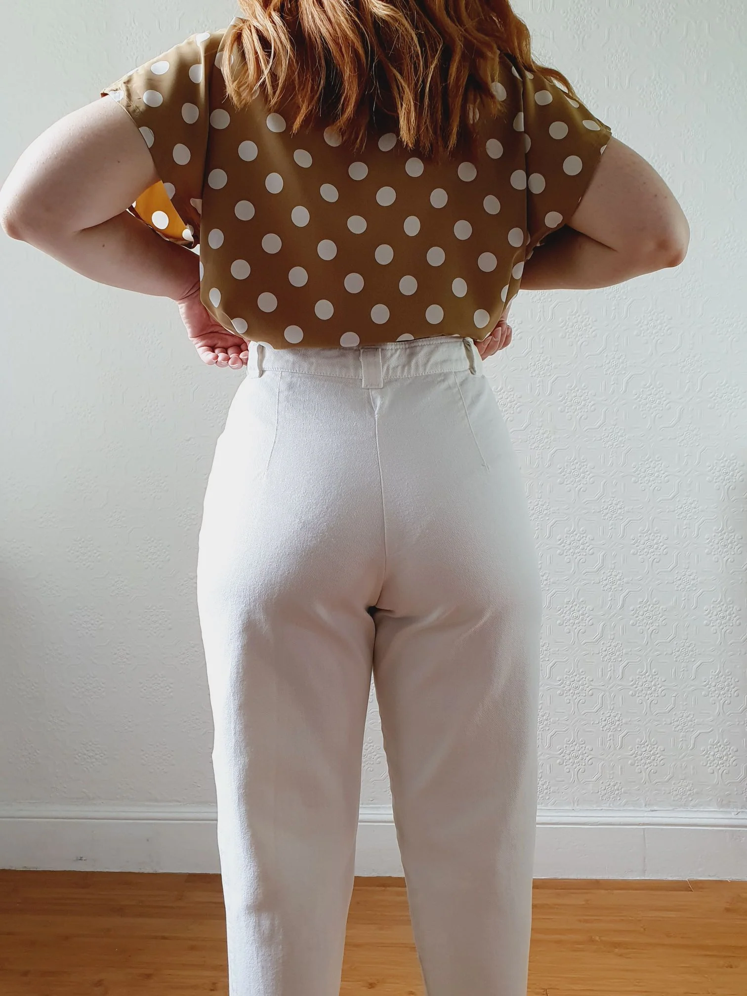 Vintage High Waisted White Jeans - 27W 24.5L - Image 6