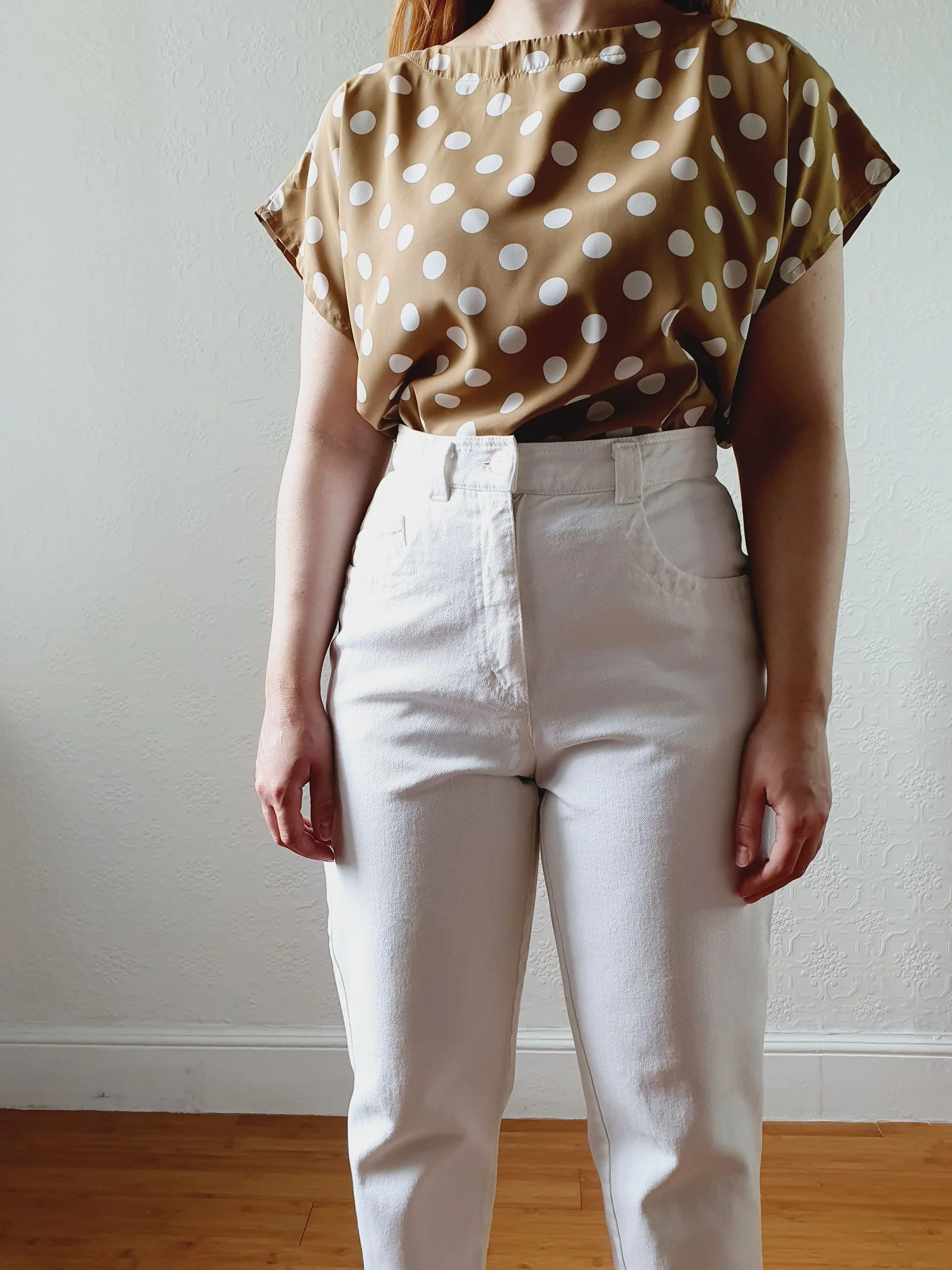 Vintage High Waisted White Jeans - 27W 24.5L - Image 7