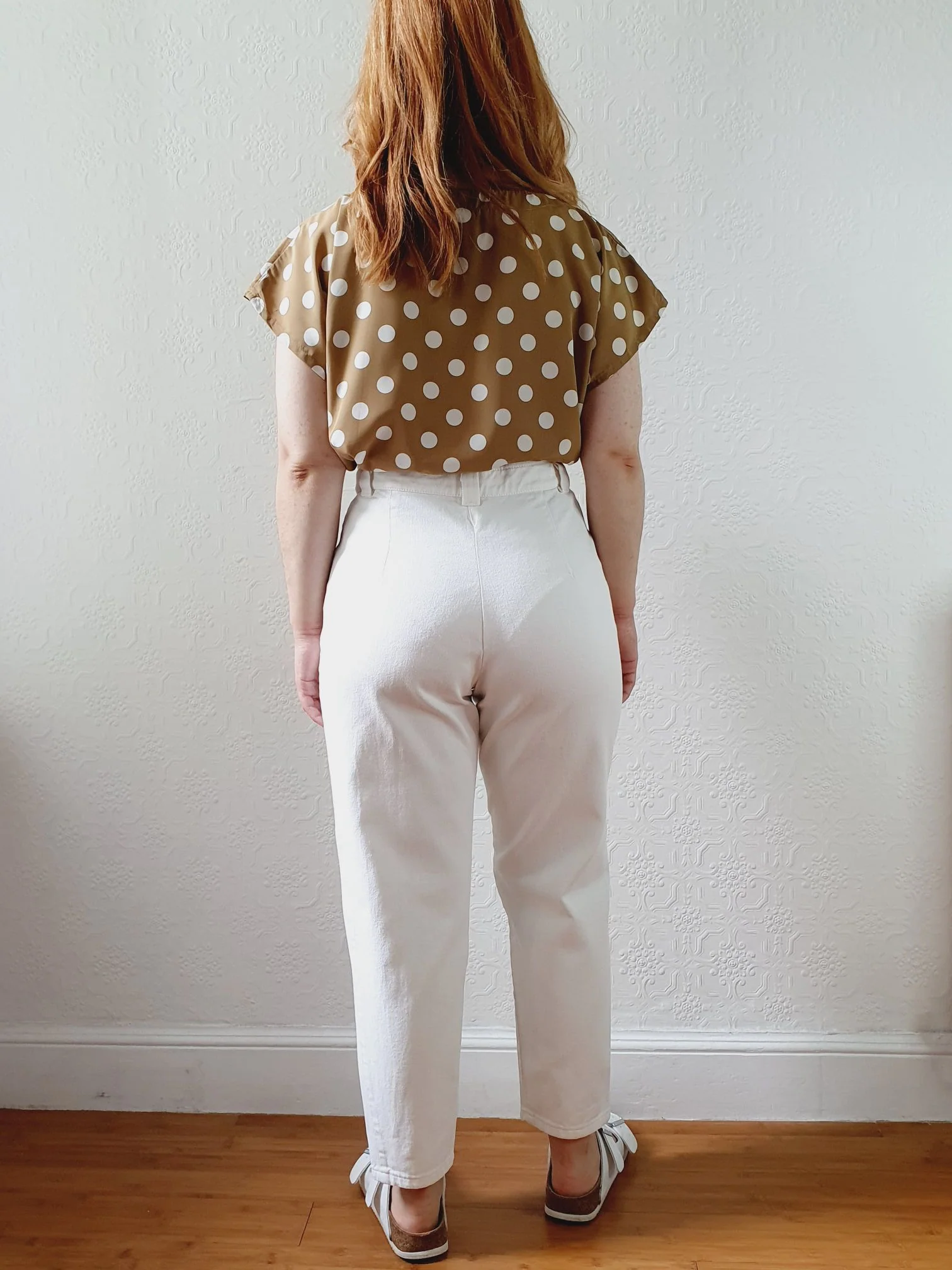 Vintage High Waisted White Jeans - 27W 24.5L - Image 8