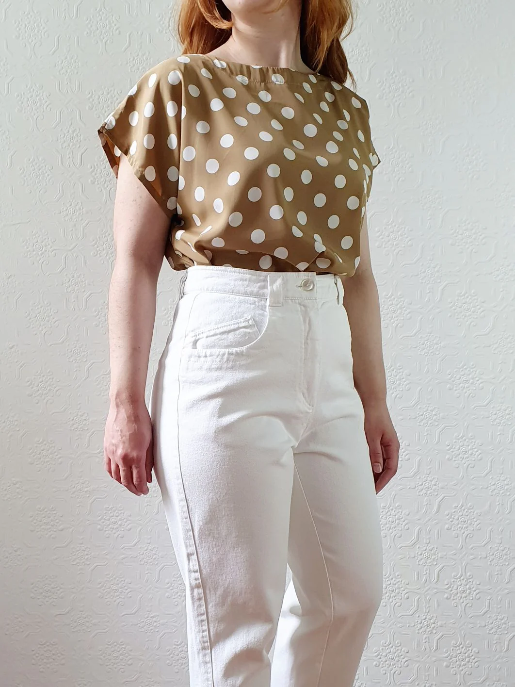 Vintage High Waisted White Jeans - 27W 24.5L - Image 9