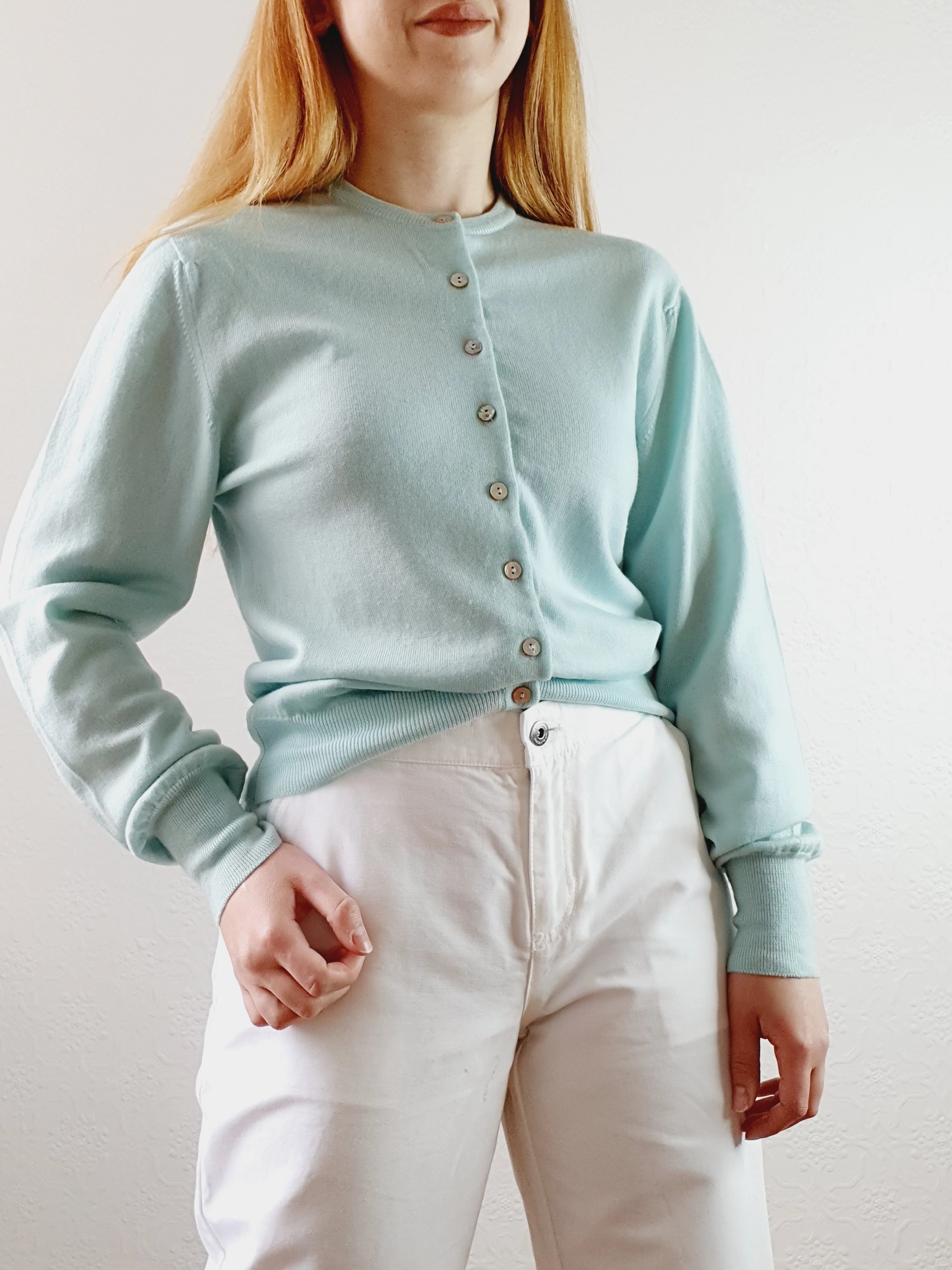 Vintage Johnstons of Elgin Pure Wool Cardigan - S - Image 2