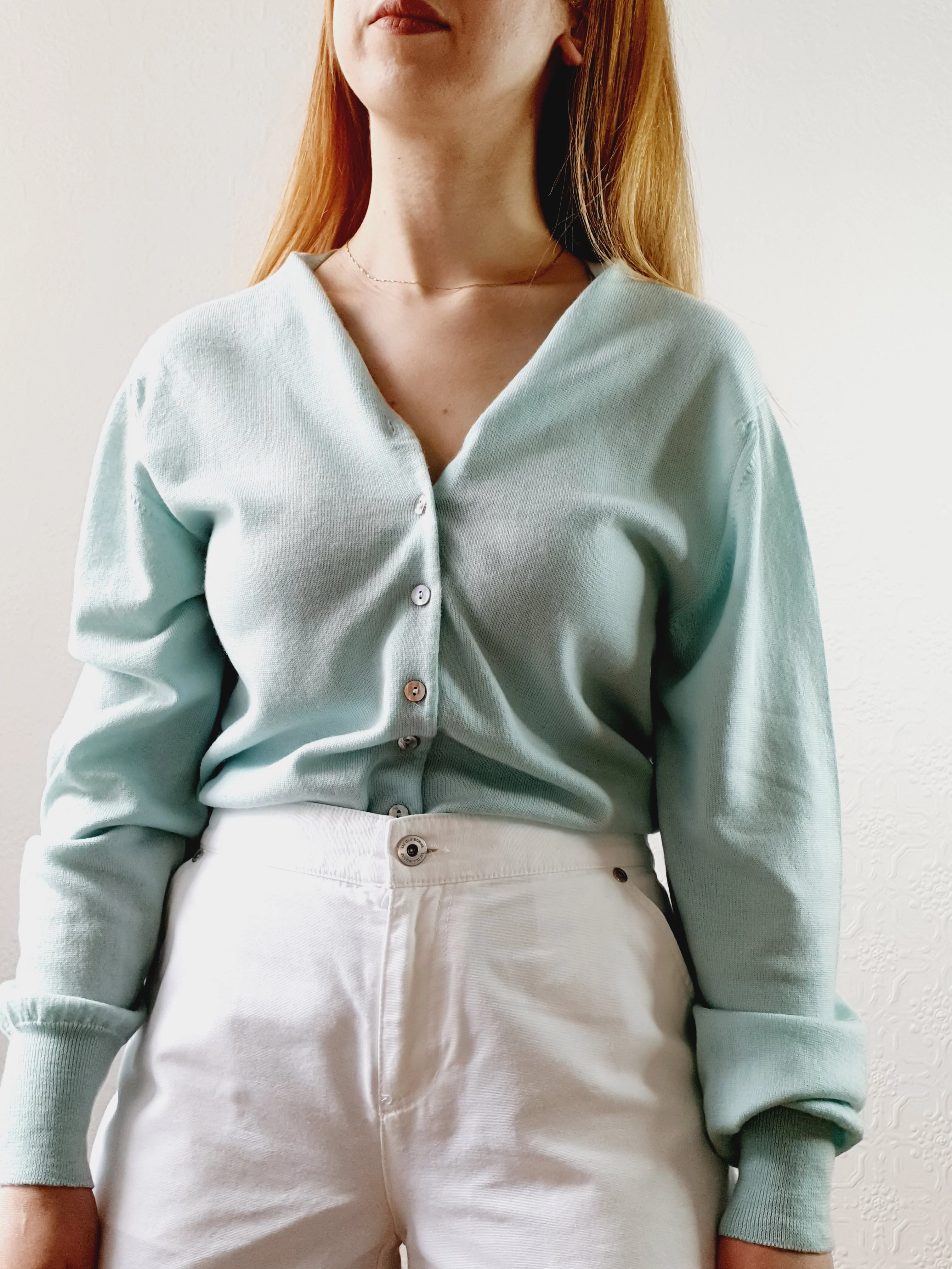 Vintage Johnstons of Elgin Pure Wool Cardigan - S - Image 6