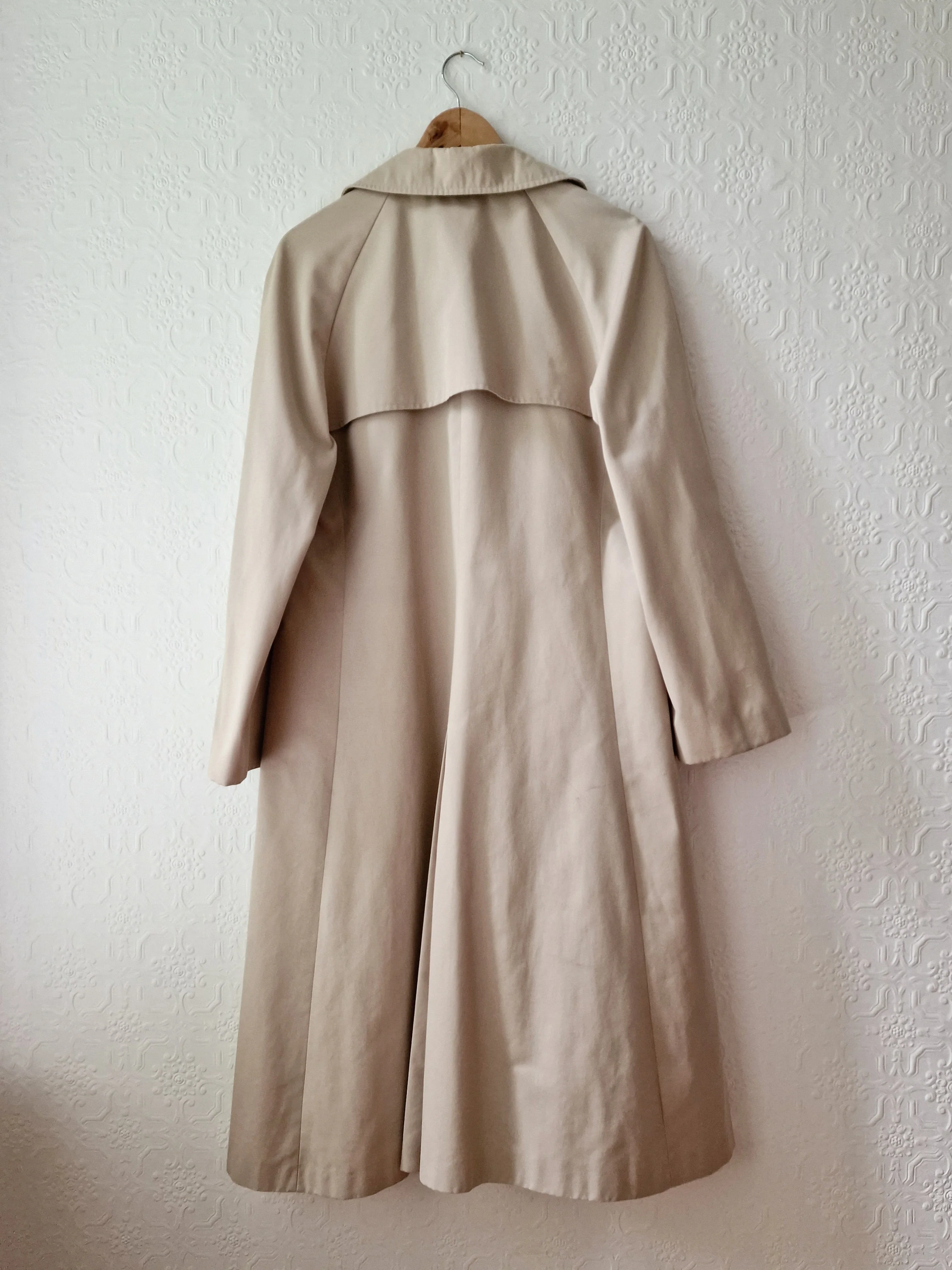 Vintage Light Beige Single Breasted Trench Coat - M/L - Image 13