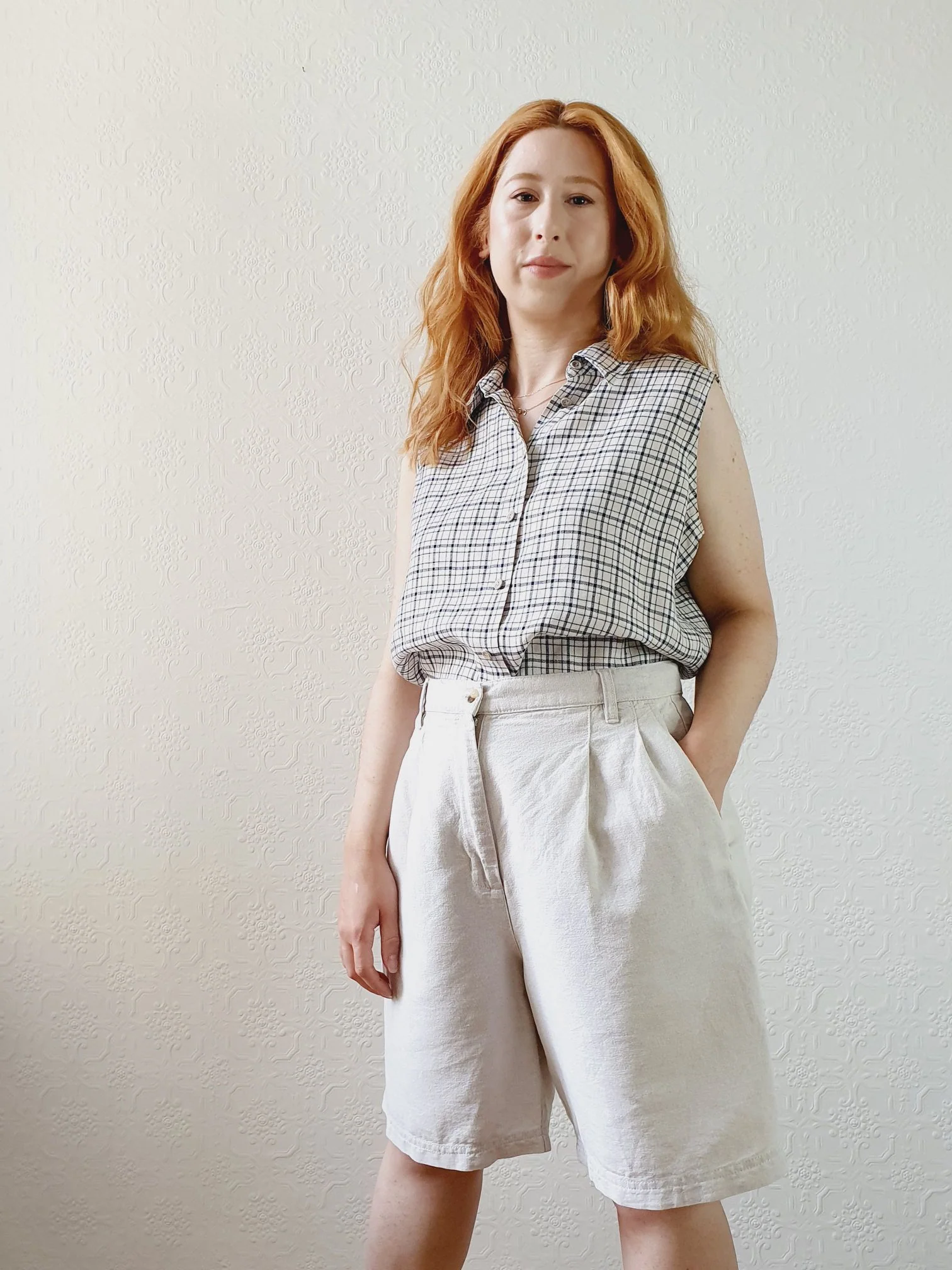 Vintage Linen Shorts - S/M - Image 2