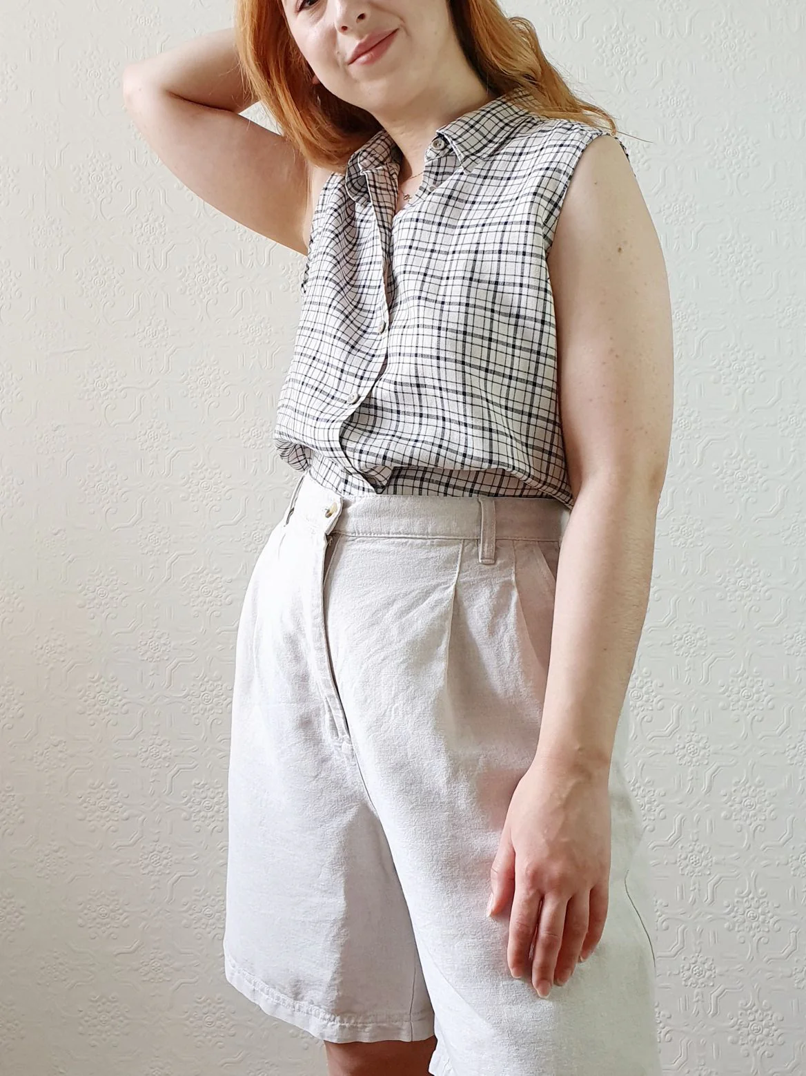 Vintage Linen Shorts - S/M - Image 3
