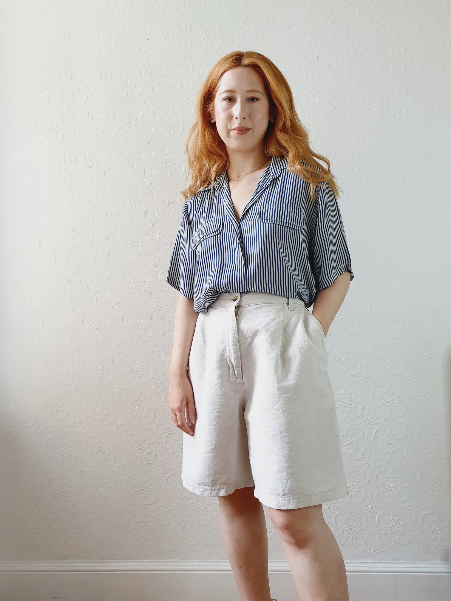 Vintage Linen Shorts - S/M - Image 4