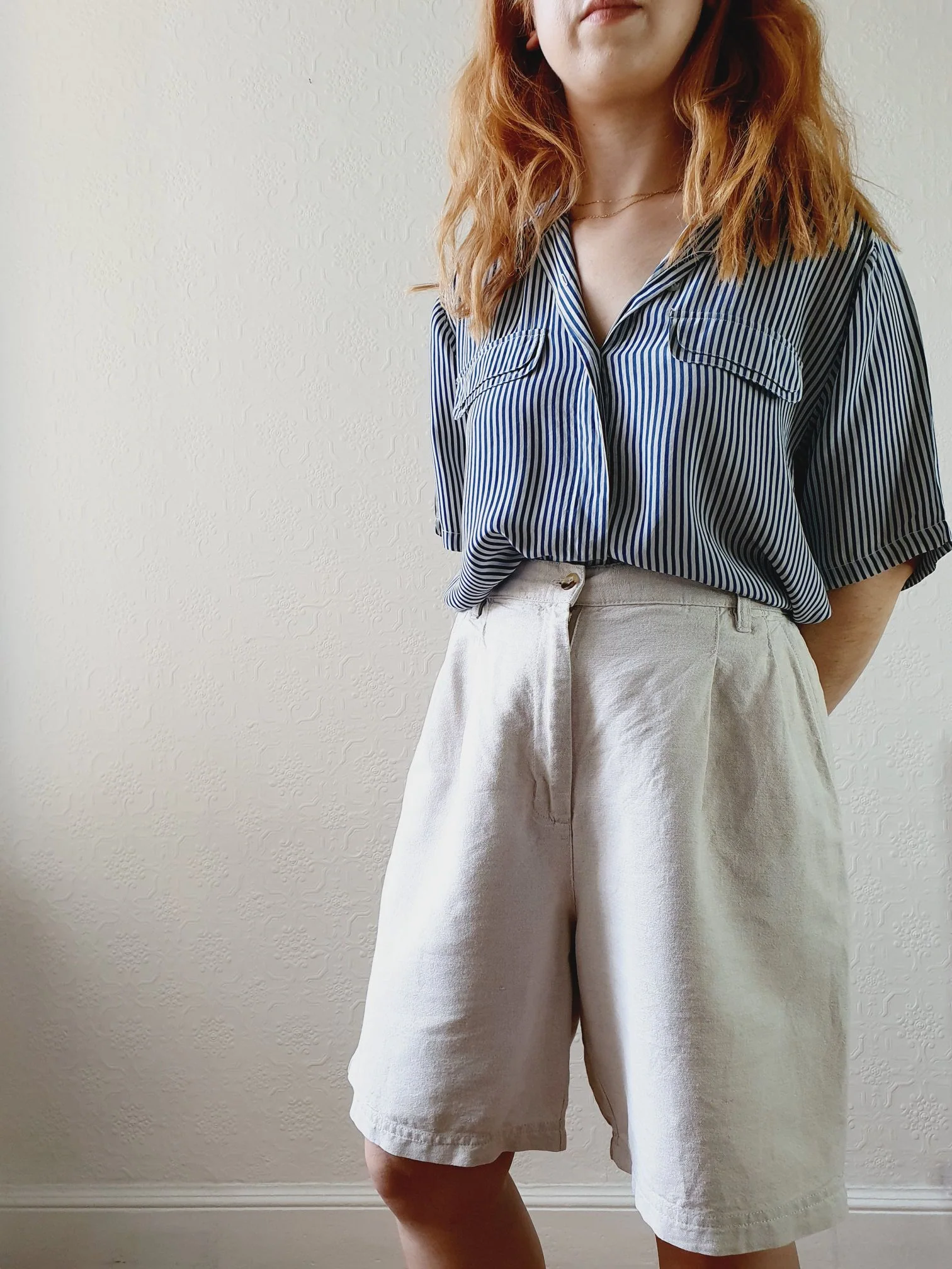 Vintage Linen Shorts - S/M - Image 6