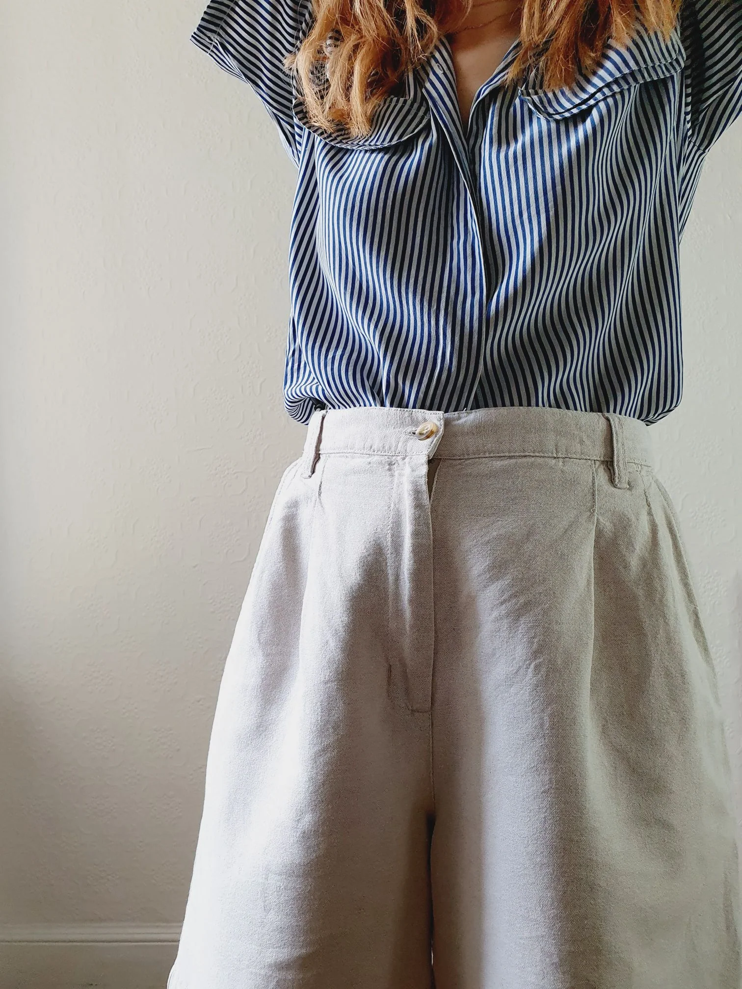 Vintage Linen Shorts - S/M - Image 7