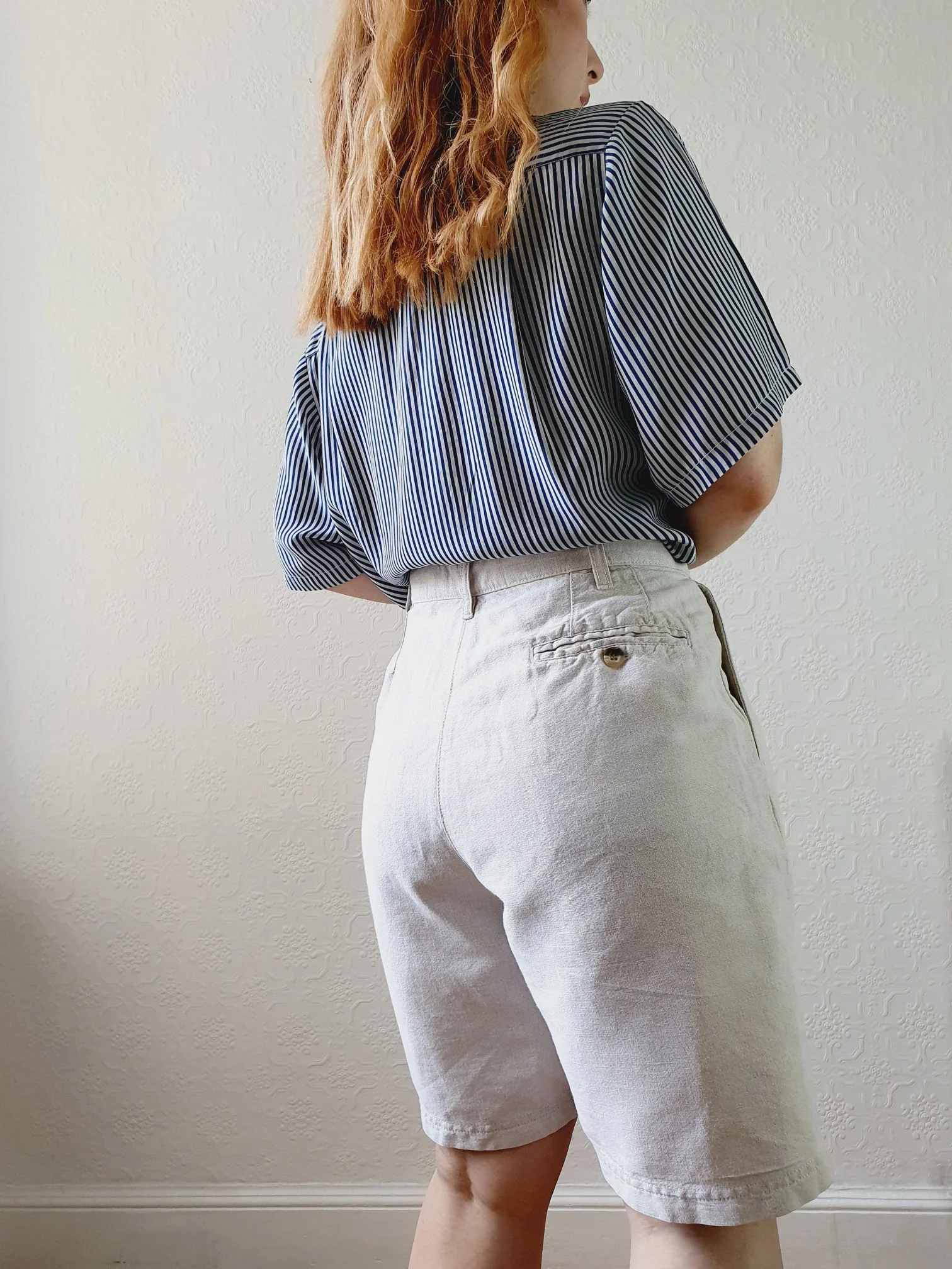 Vintage Linen Shorts - S/M - Image 8