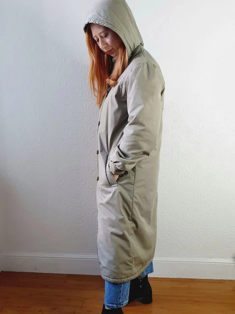 Vintage Long Puffer Jacket - S/M - Image 11