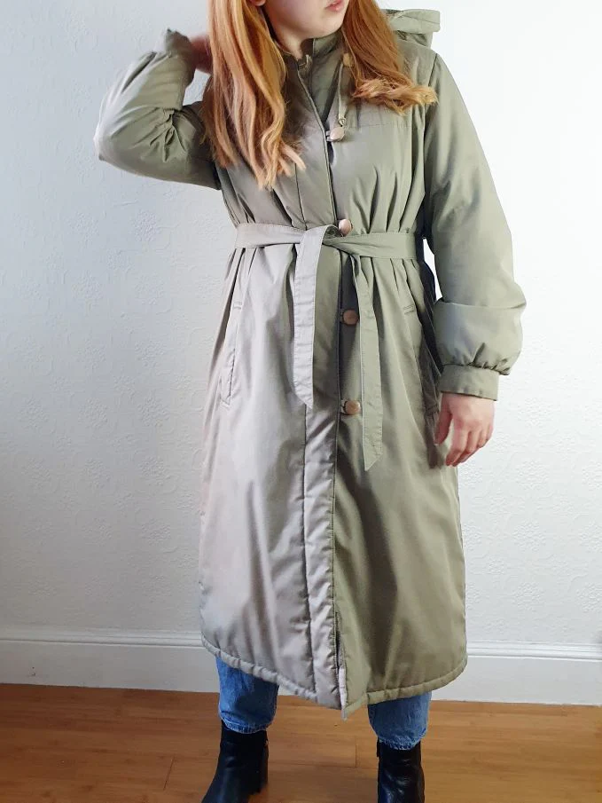 Vintage Long Puffer Jacket - S/M - Image 12