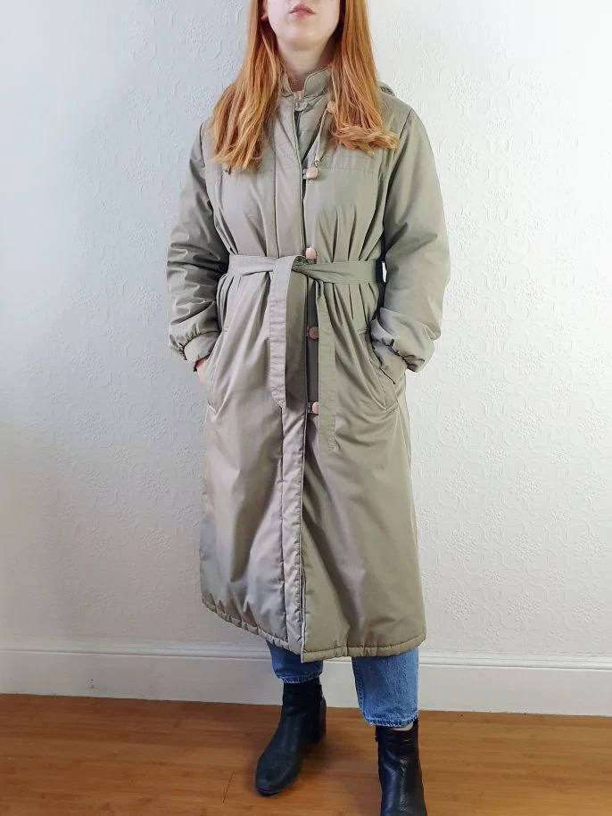 Vintage Long Puffer Jacket - S/M - Image 13