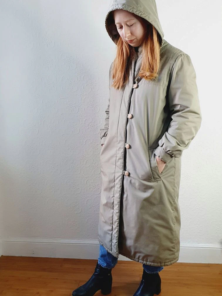 Vintage Long Puffer Jacket - S/M - Image 15