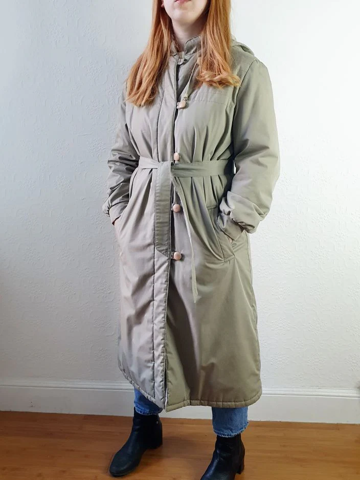Vintage Long Puffer Jacket - S/M - Image 4