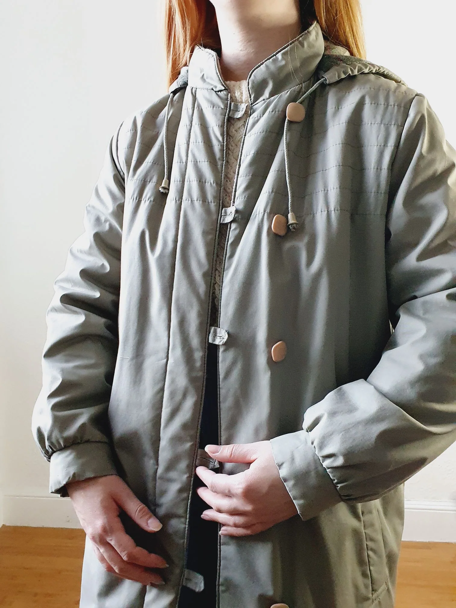 Vintage Long Puffer Jacket - S/M - Image 8