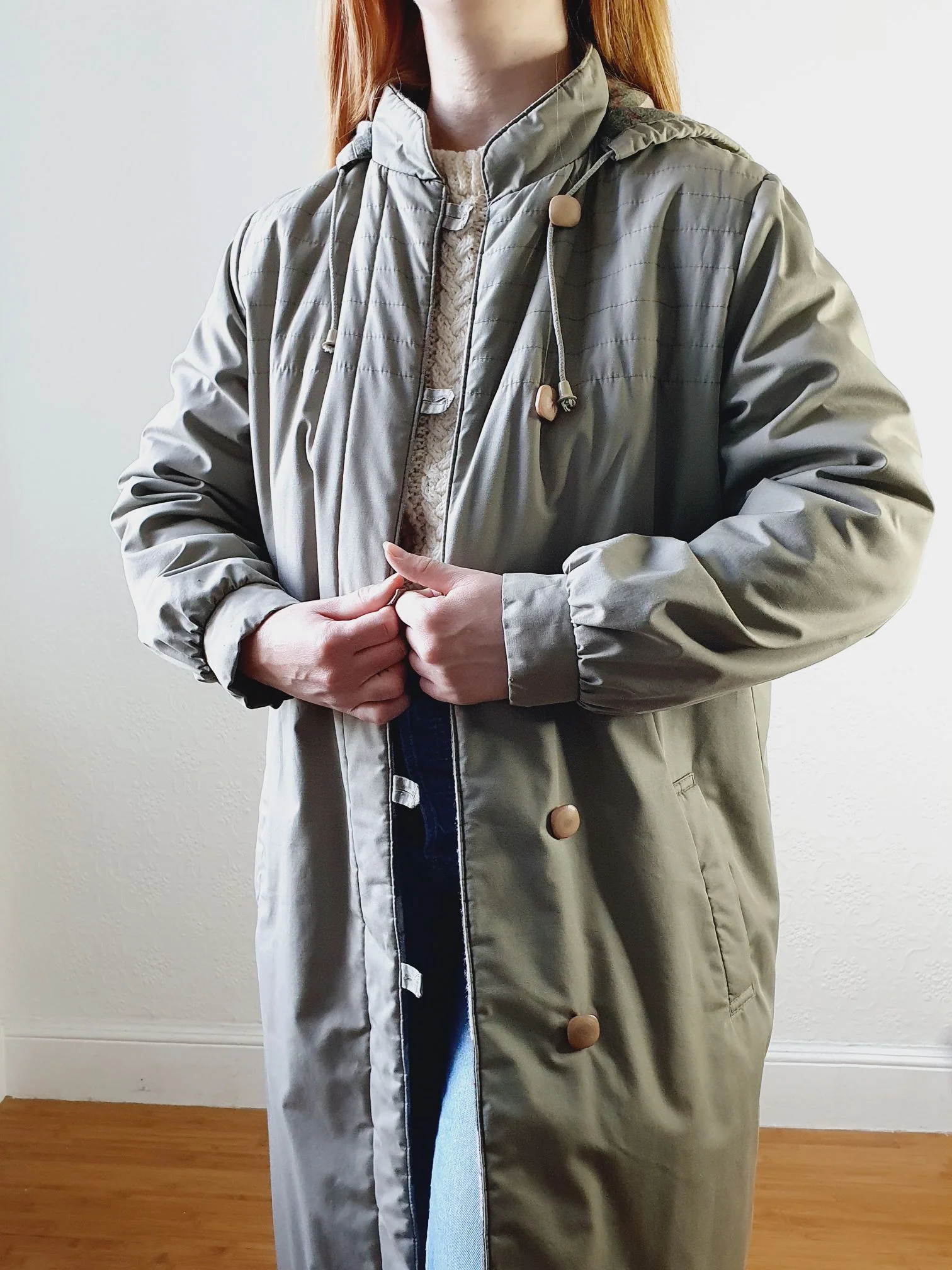 Vintage Long Puffer Jacket - S/M - Image 9